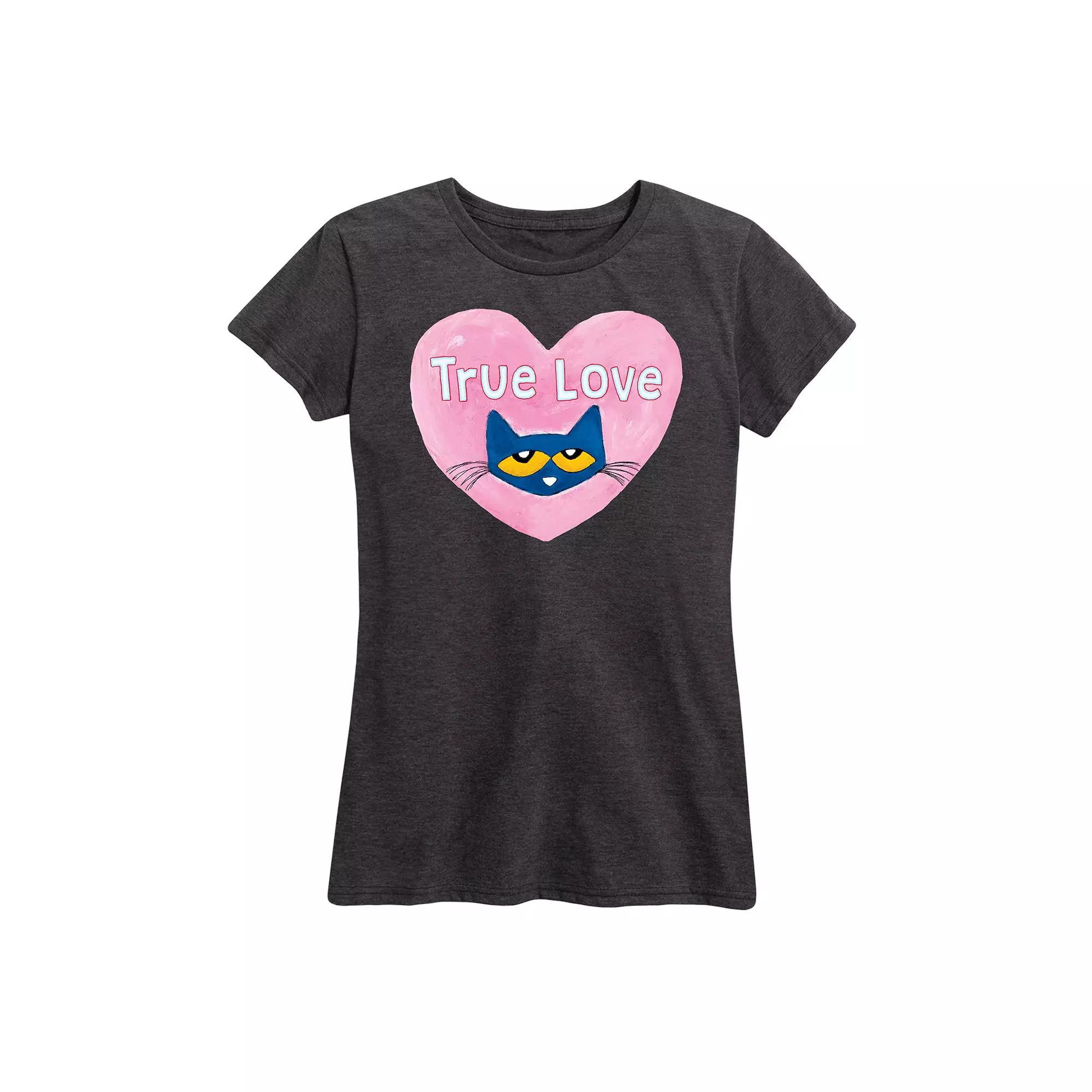 Women's Pete The Cat True Love Graphic Tee,  Product Image