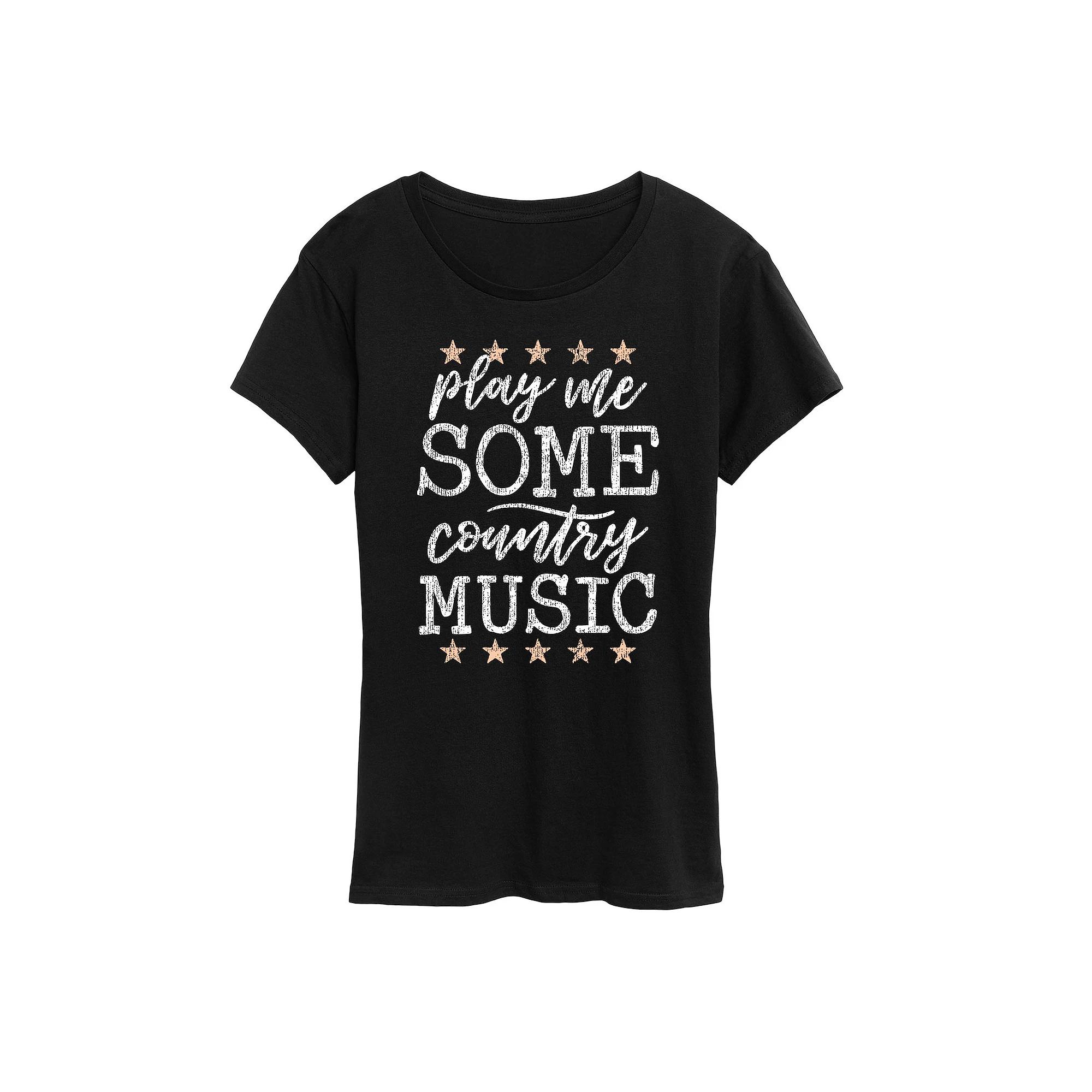 Women's Play Me Some Country Music Graphic Tee,  Product Image