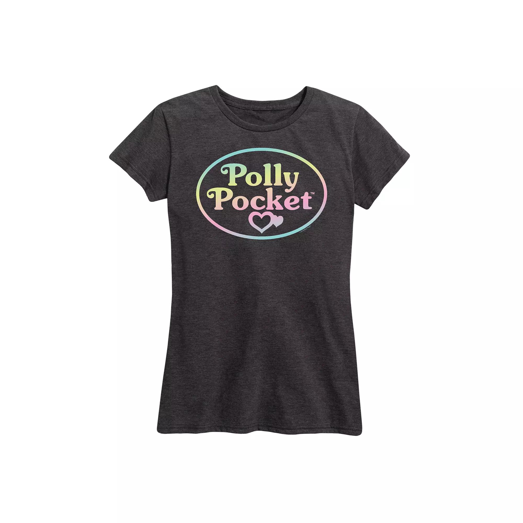 Women's Polly Pocket Ombre Logo Graphic Tee,  Product Image