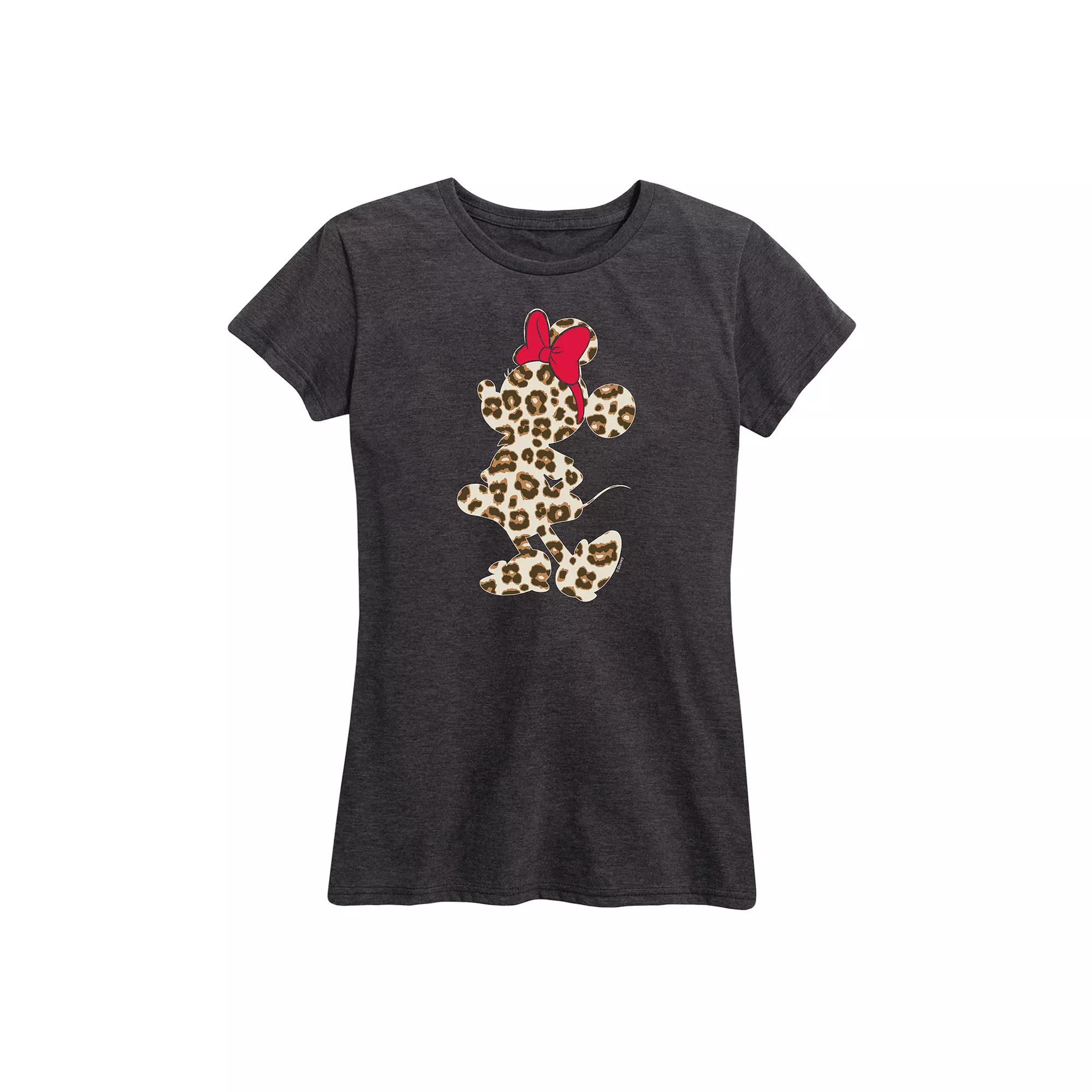 Disney's Minnie Mouse Women's Leopard Graphic Tee,  Product Image