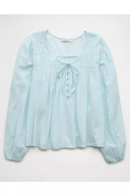AE Long-Sleeve Breezy Boho Blouse Women's Product Image