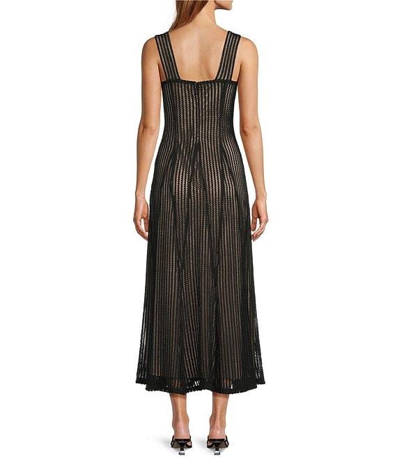 Antonio Melani Erina Crochet Lace Square Neck Sleeveless Dress Product Image