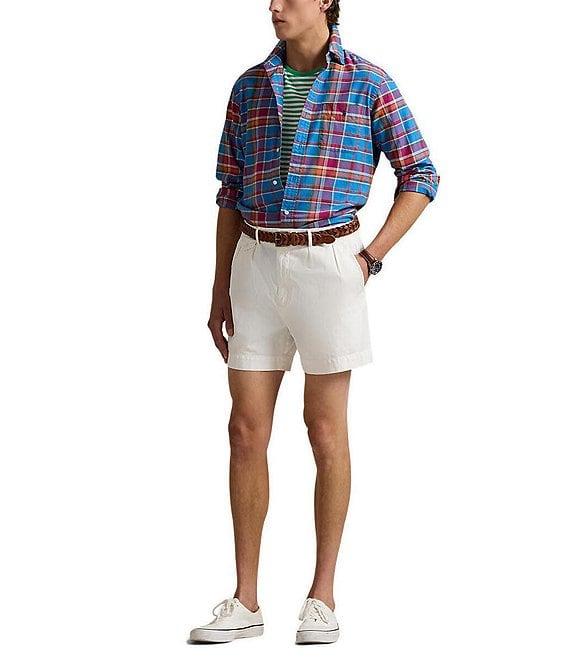 Polo Ralph Lauren Classic Fit Flashy Plaid Oxford Long Sleeve Woven Shirt Product Image