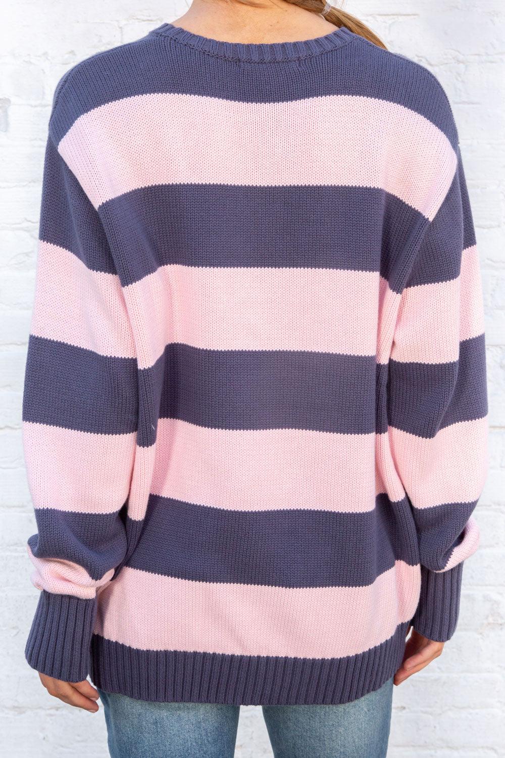 Brianna Cotton Thick Stripe Sweater Product Image