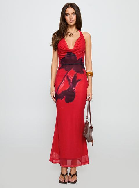 Bittersuite Cowl Maxi Dress Multi Product Image