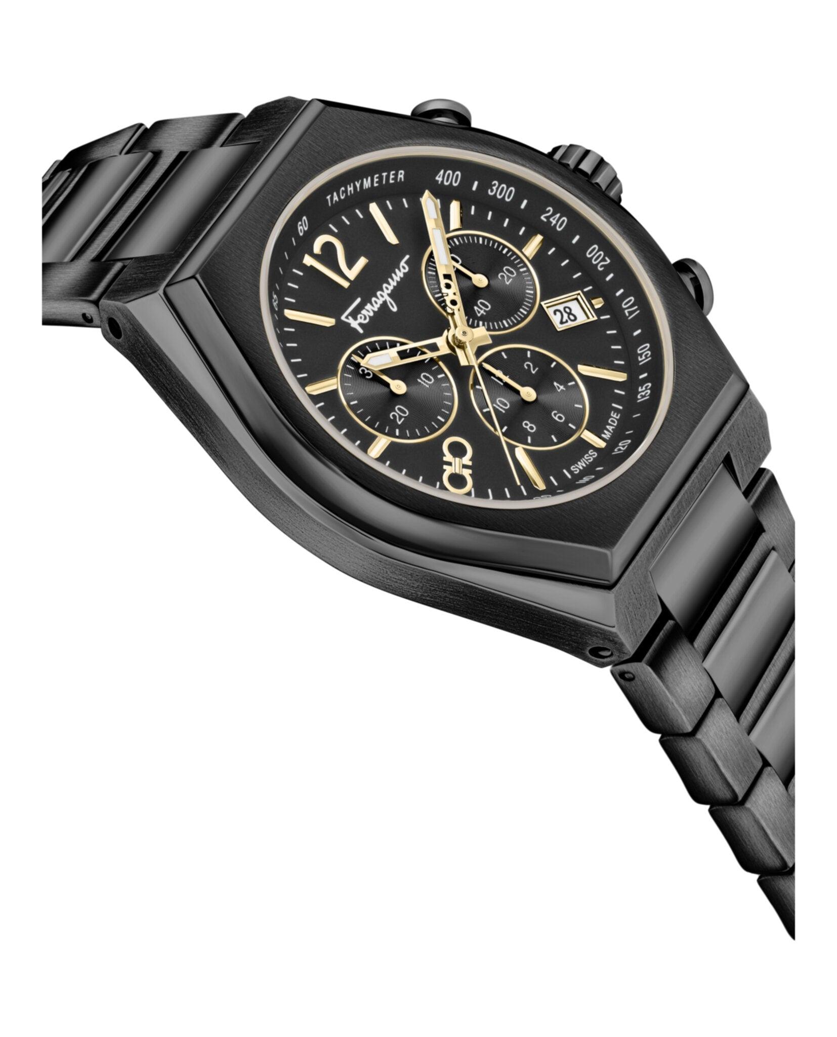 Ferragamo Tonneau Chrono Bracelet Watch Male Product Image