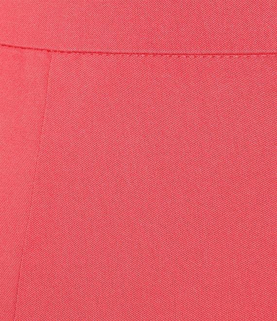 Allison Daley Petite Size Floral 3/4 Sleeve Keyhole Neck Asymmetric Hem Knit Top Product Image