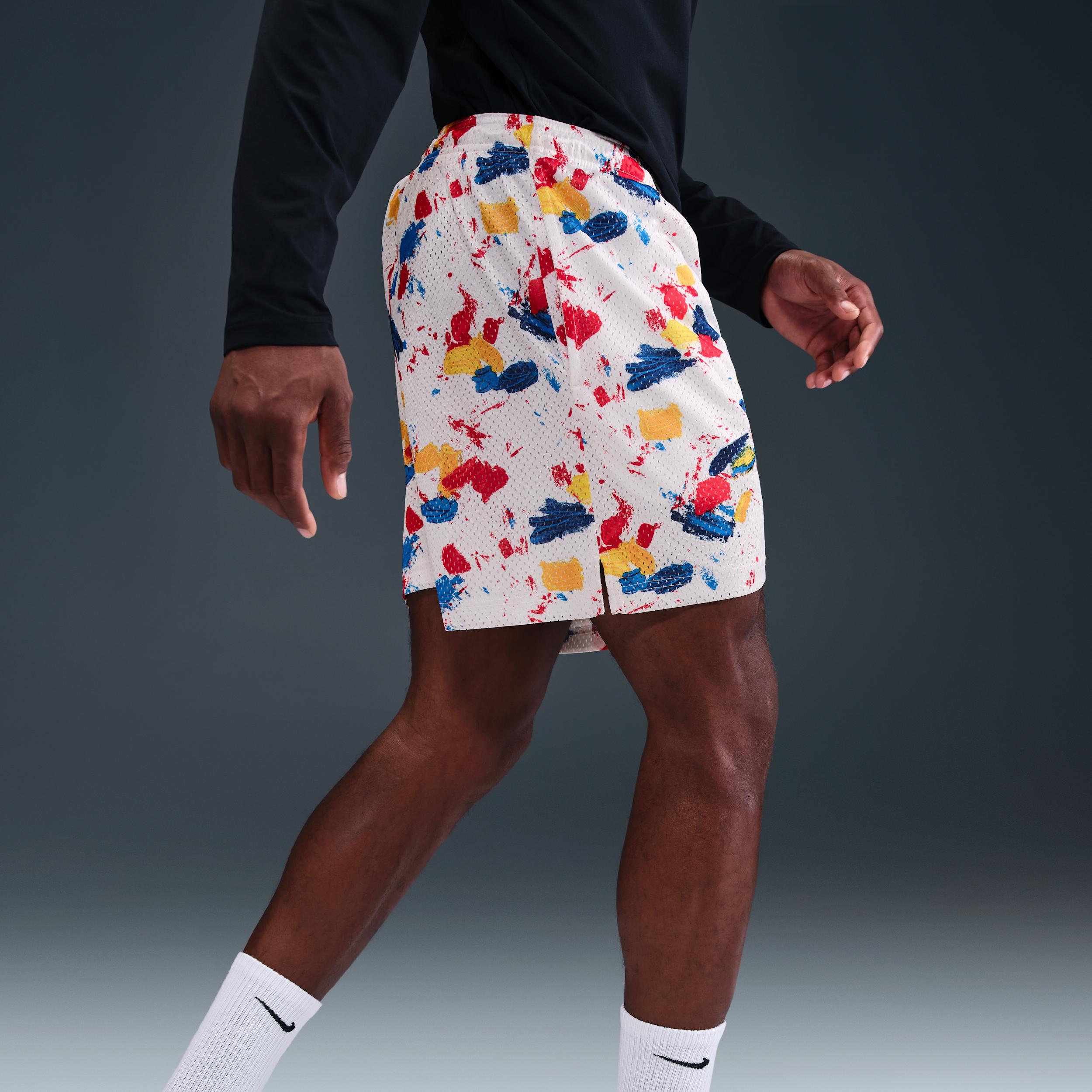 Nike Mens Dri-FIT 5 Practice Mesh Basketball Shorts | HV1882-100 Product Image