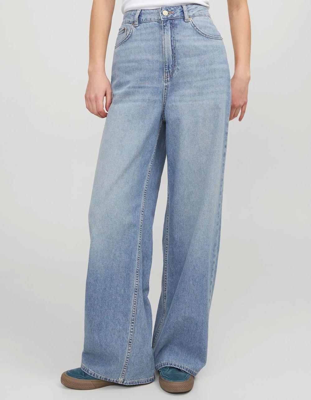 JJXX Tokyo Womens Wide Leg High Rise Jeans - LIGHT WASH Product Image