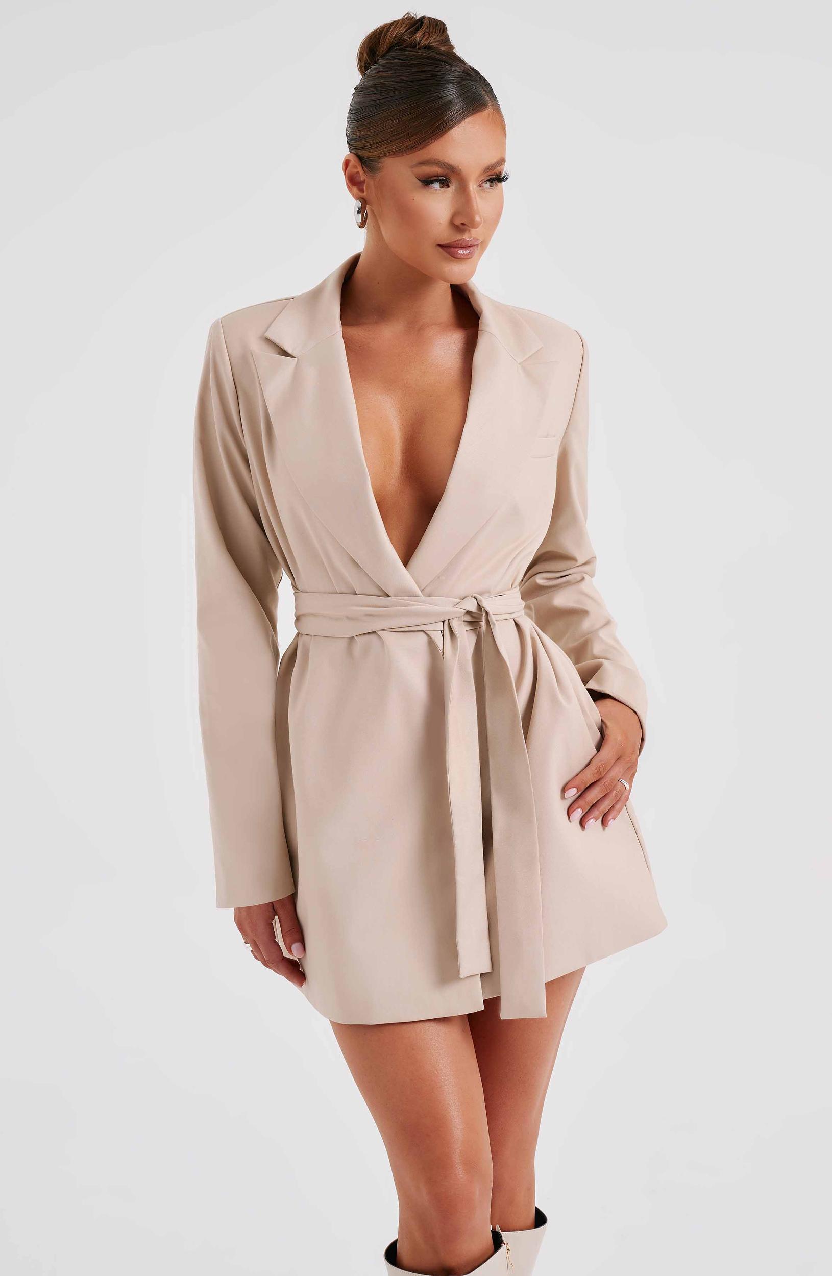 Heather Suit Dress - Beige Product Image