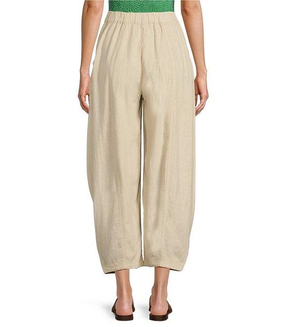 Free People High Road Pull On Barrel Mid Rise Linen Pants Product Image