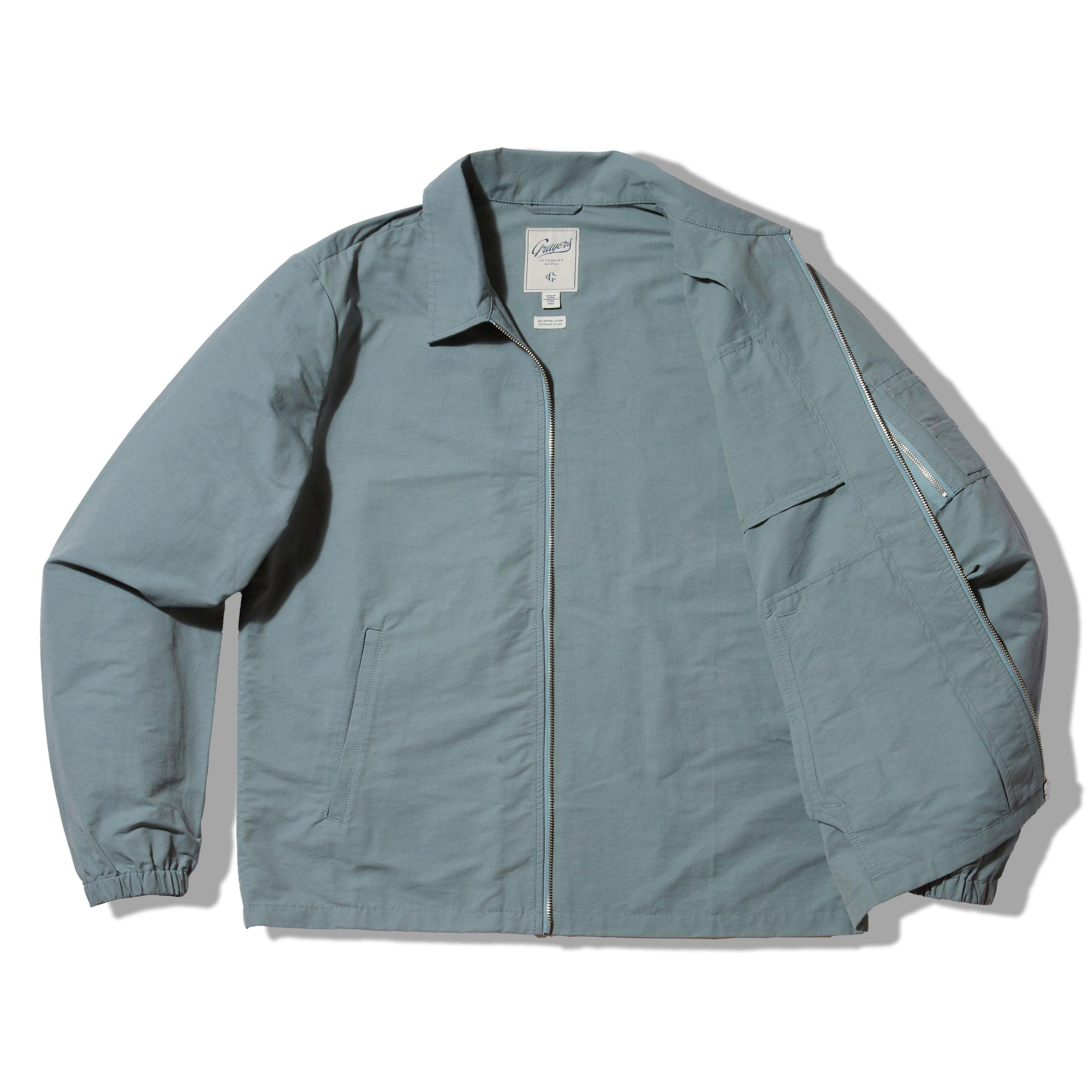 J. Stark Cotton Nylon Windbreaker - Aegean Blue Product Image