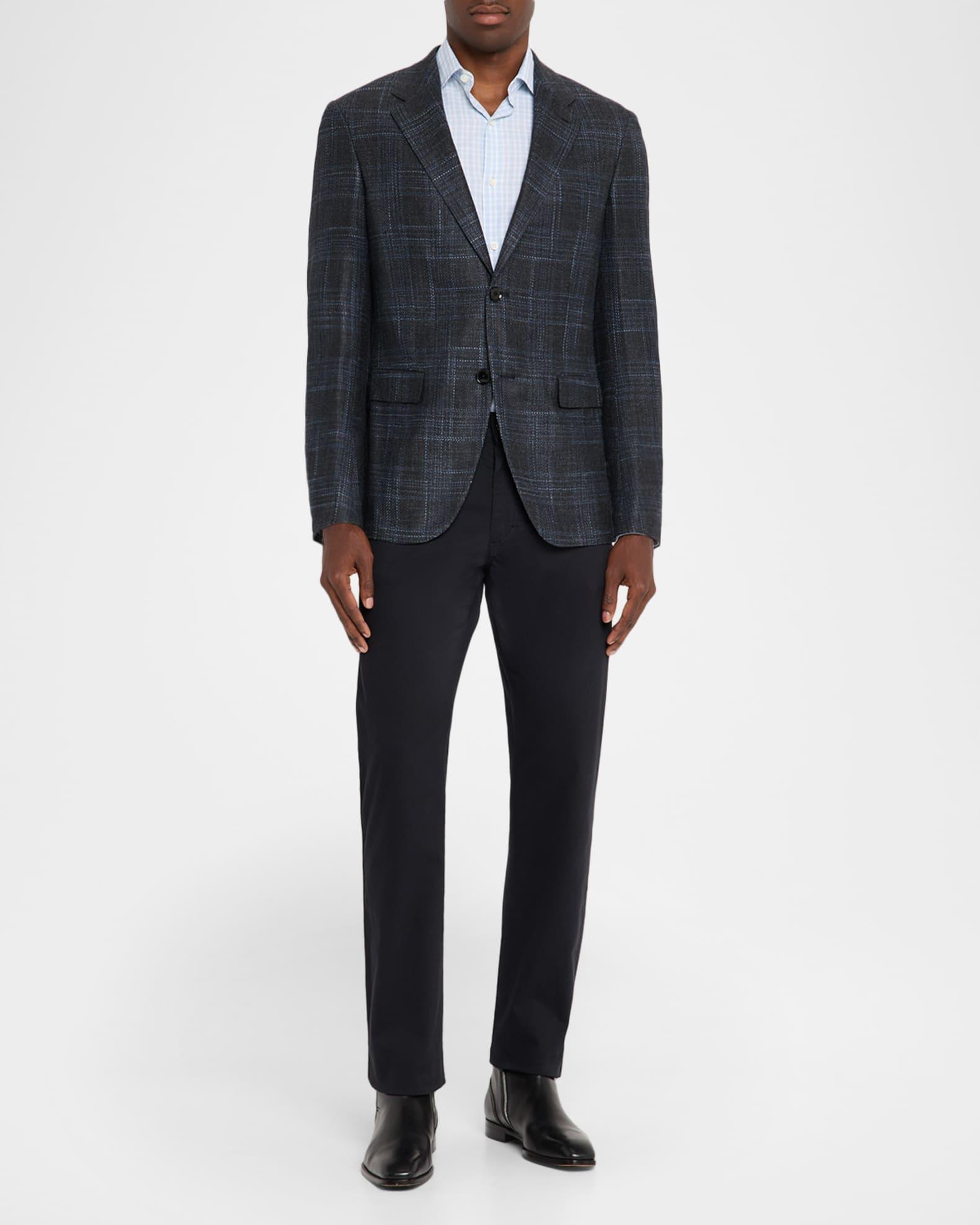 Men's Winter Crossover Check Single-Breasted Sport Coat Product Image