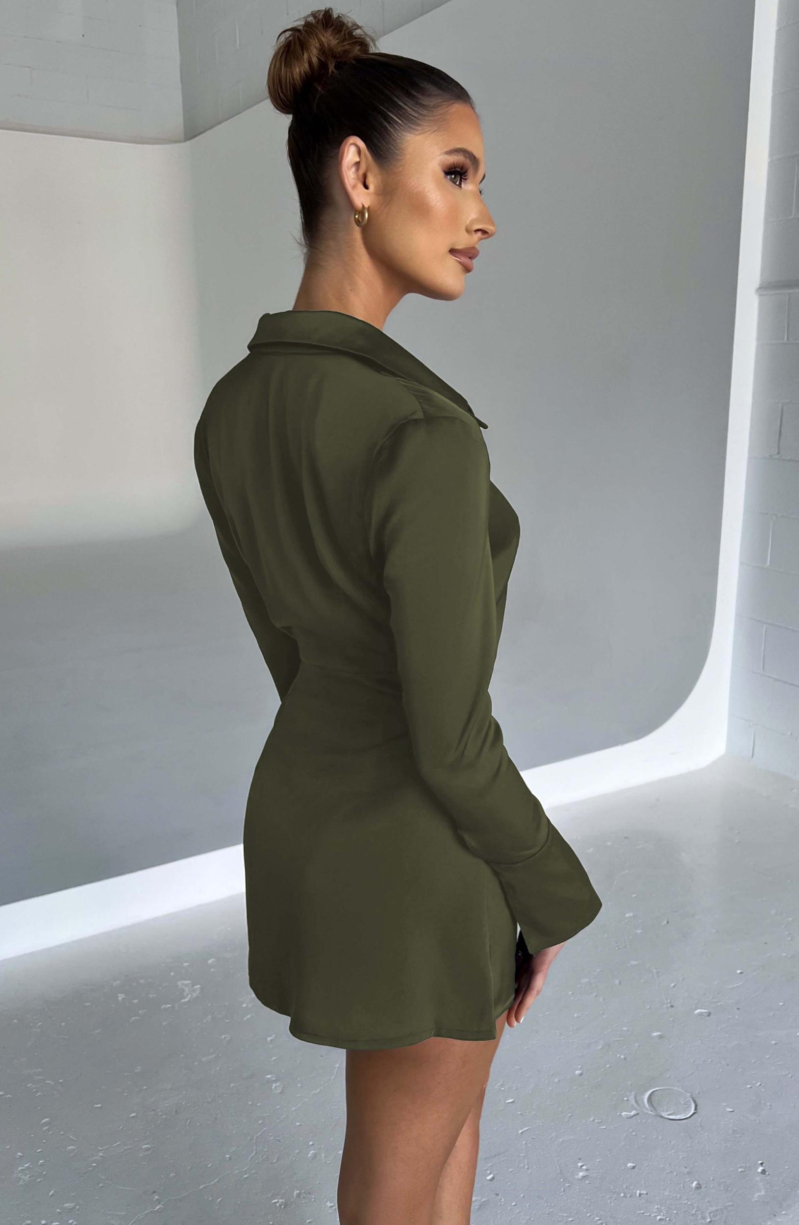 Gianna Mini Dress - Khaki Product Image