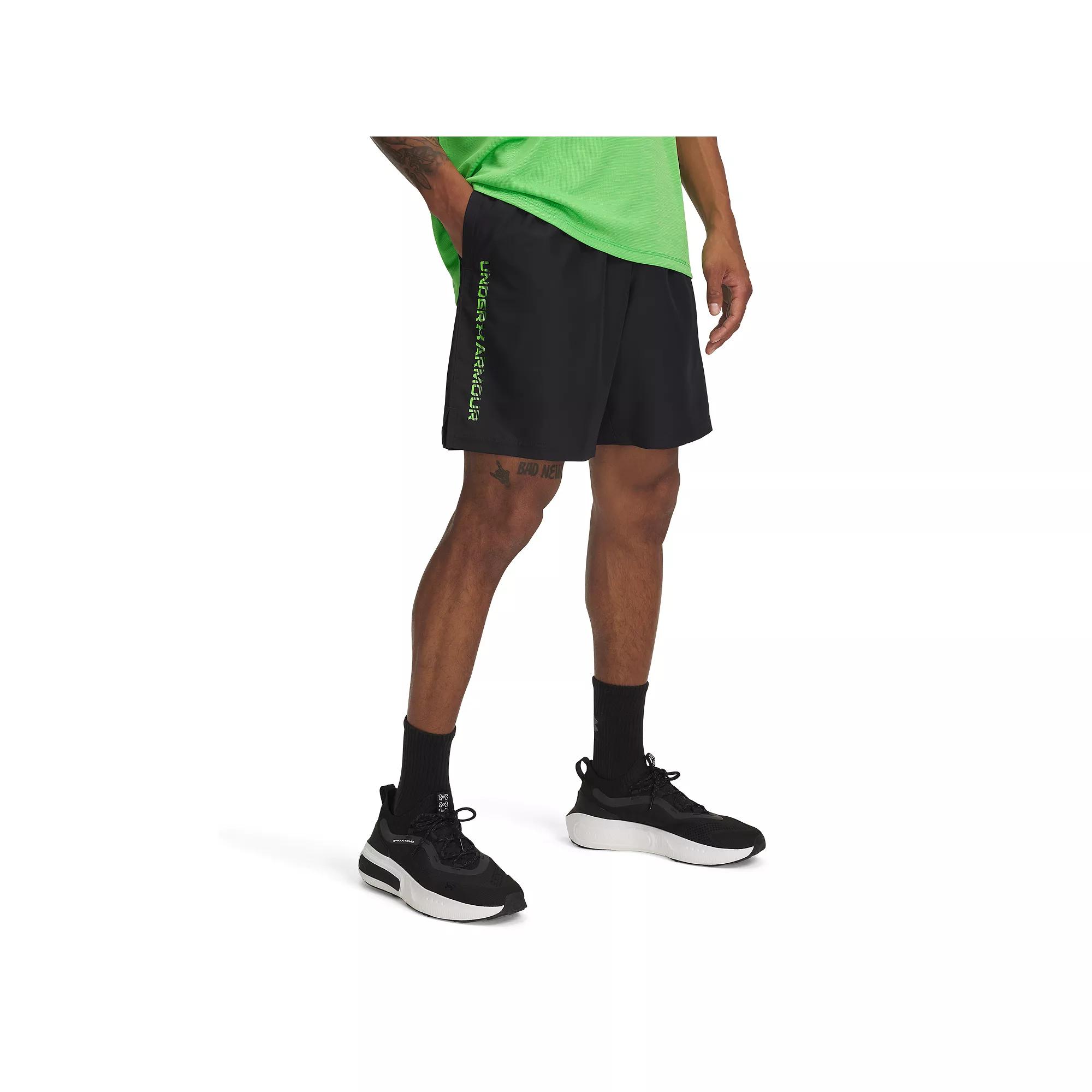 Mens Under Armour 8.25-in. Woven Wordmark Shorts Product Image