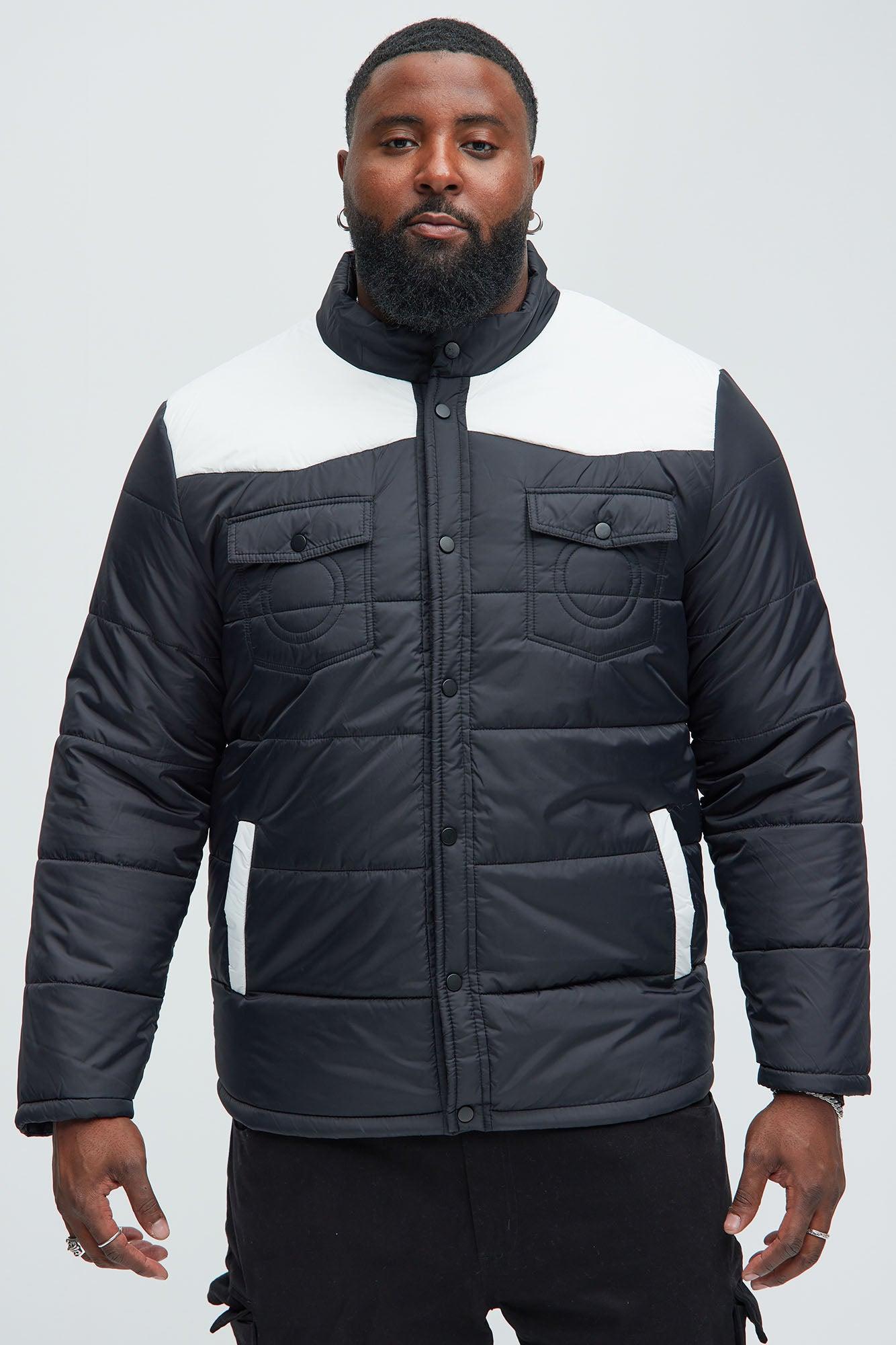 Trent Puffer Jacket - White Product Image