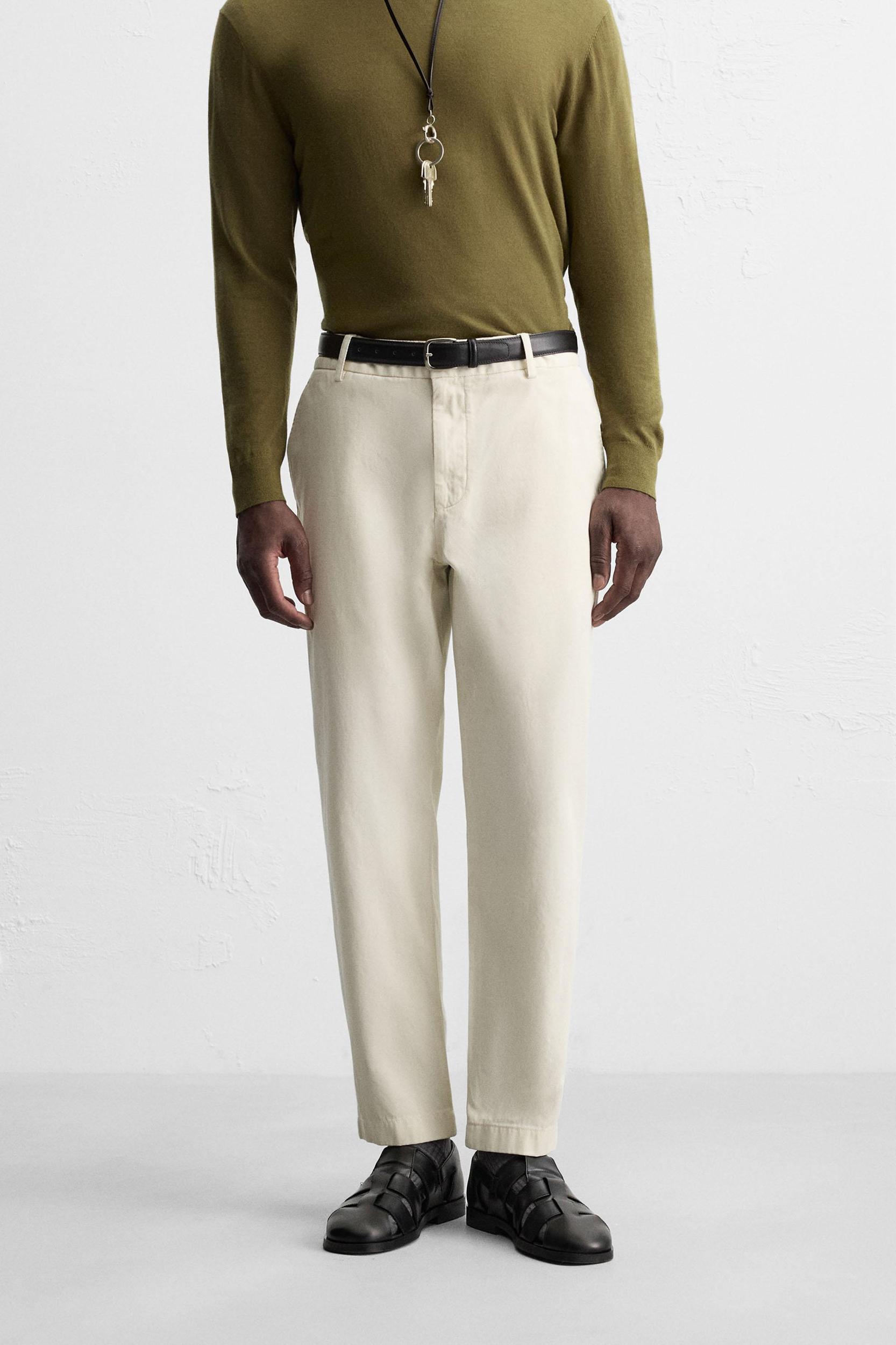 TWILL CHINO PANTS Product Image