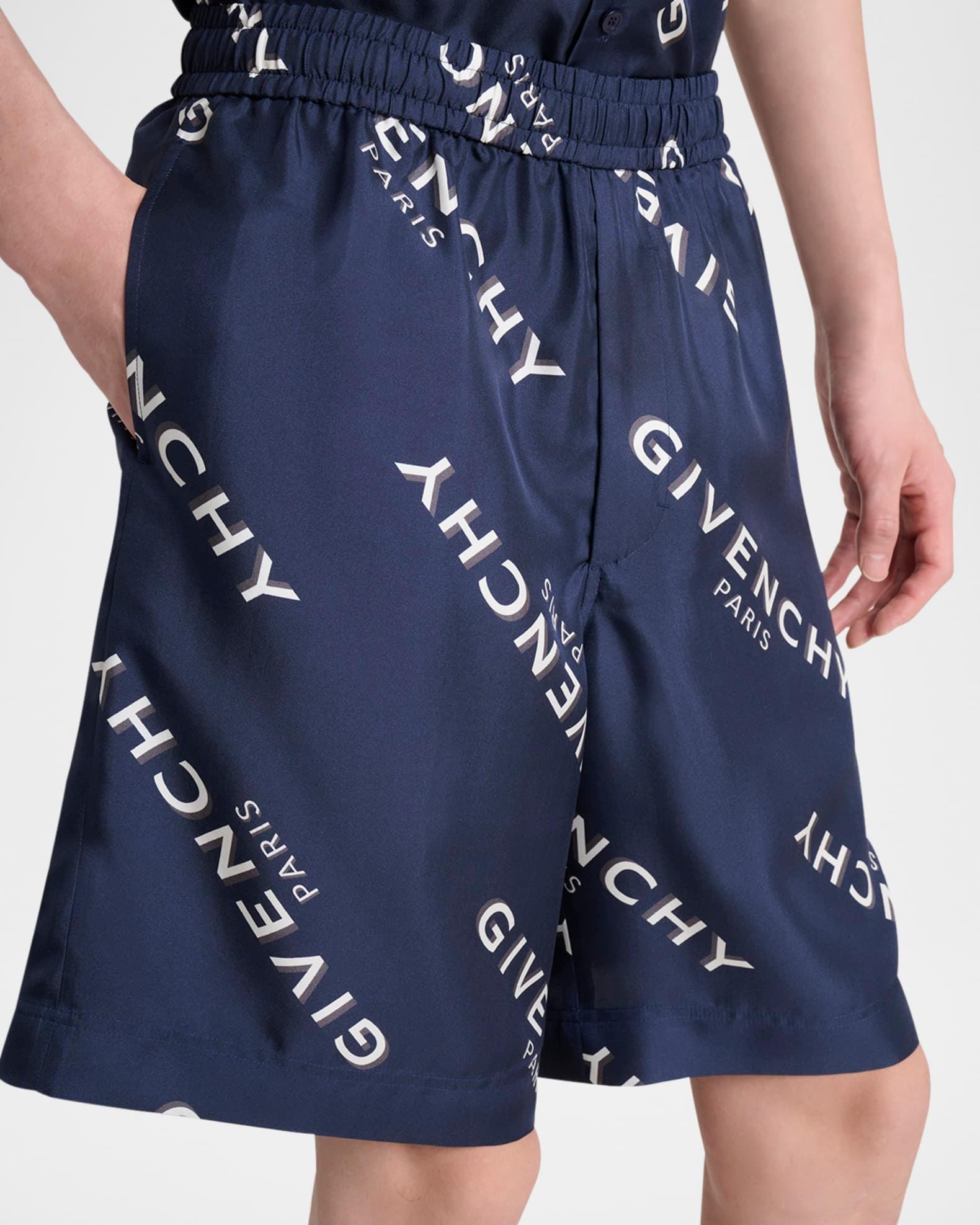 Men's Silk All-Over Logo Shorts Product Image