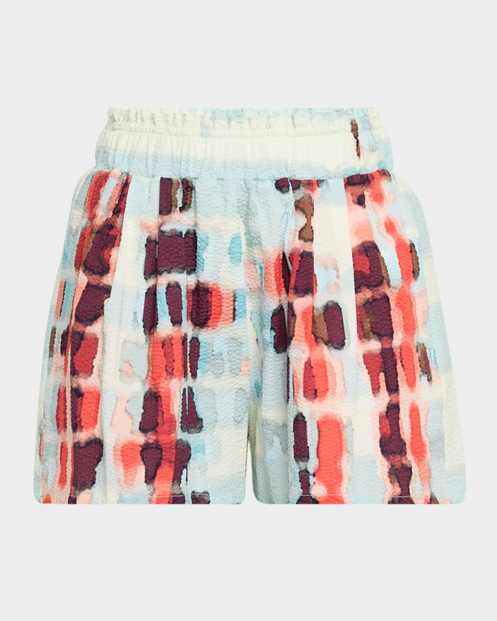 Giorgio Printed Cotton-Stretch Pull-On Shorts Product Image