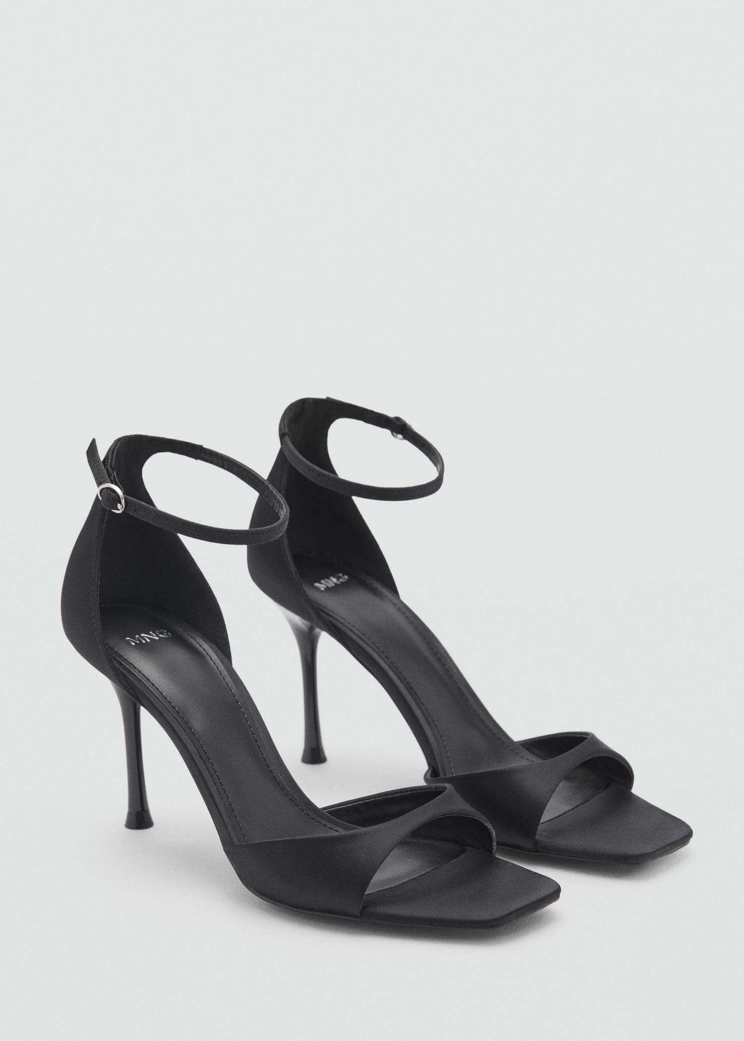 Strappy heeled sandals - Women | MANGO USA Product Image