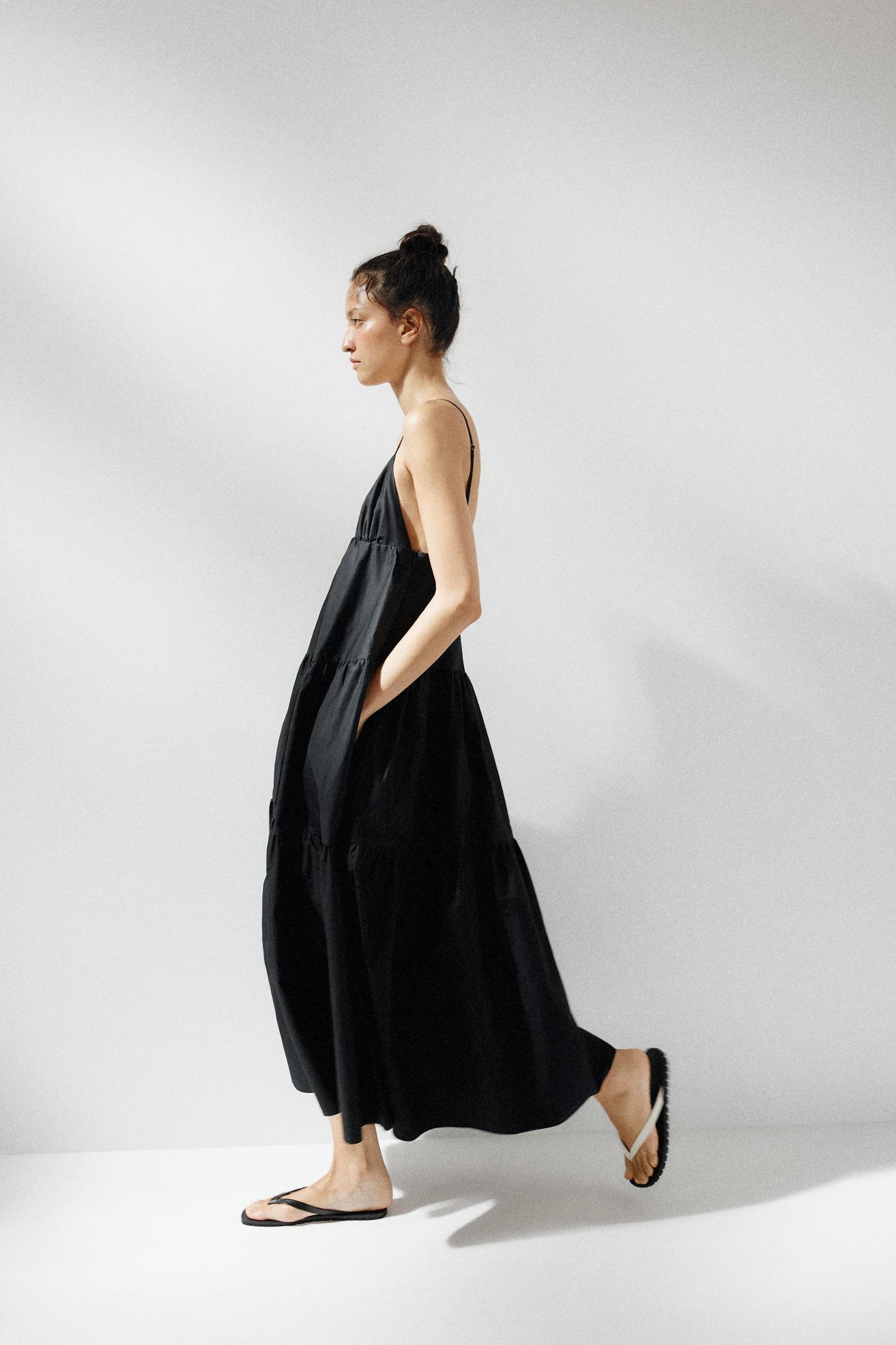 PANELED MIDI DRESS Product Image