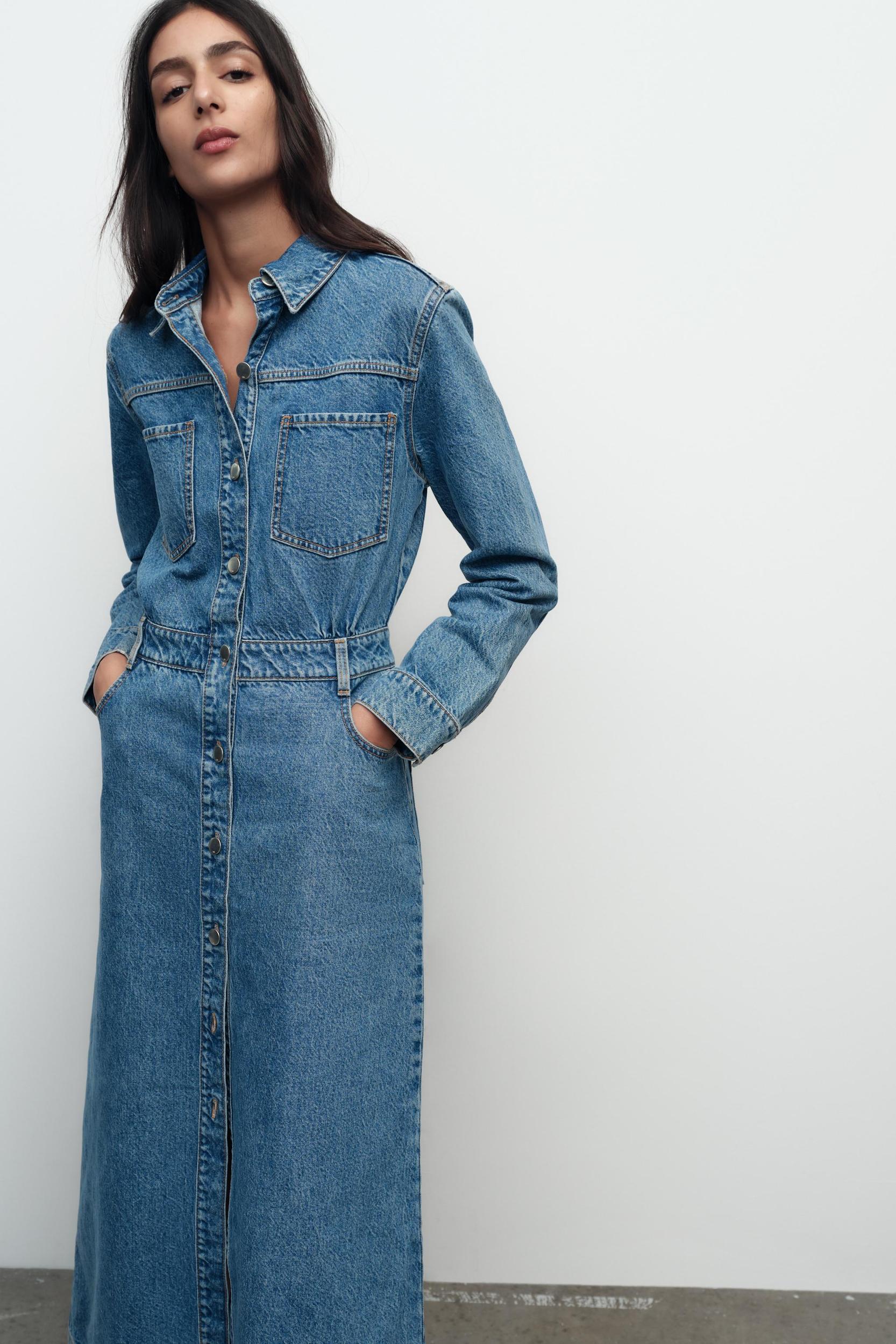 Z1975 DENIM MIDI DRESS Product Image