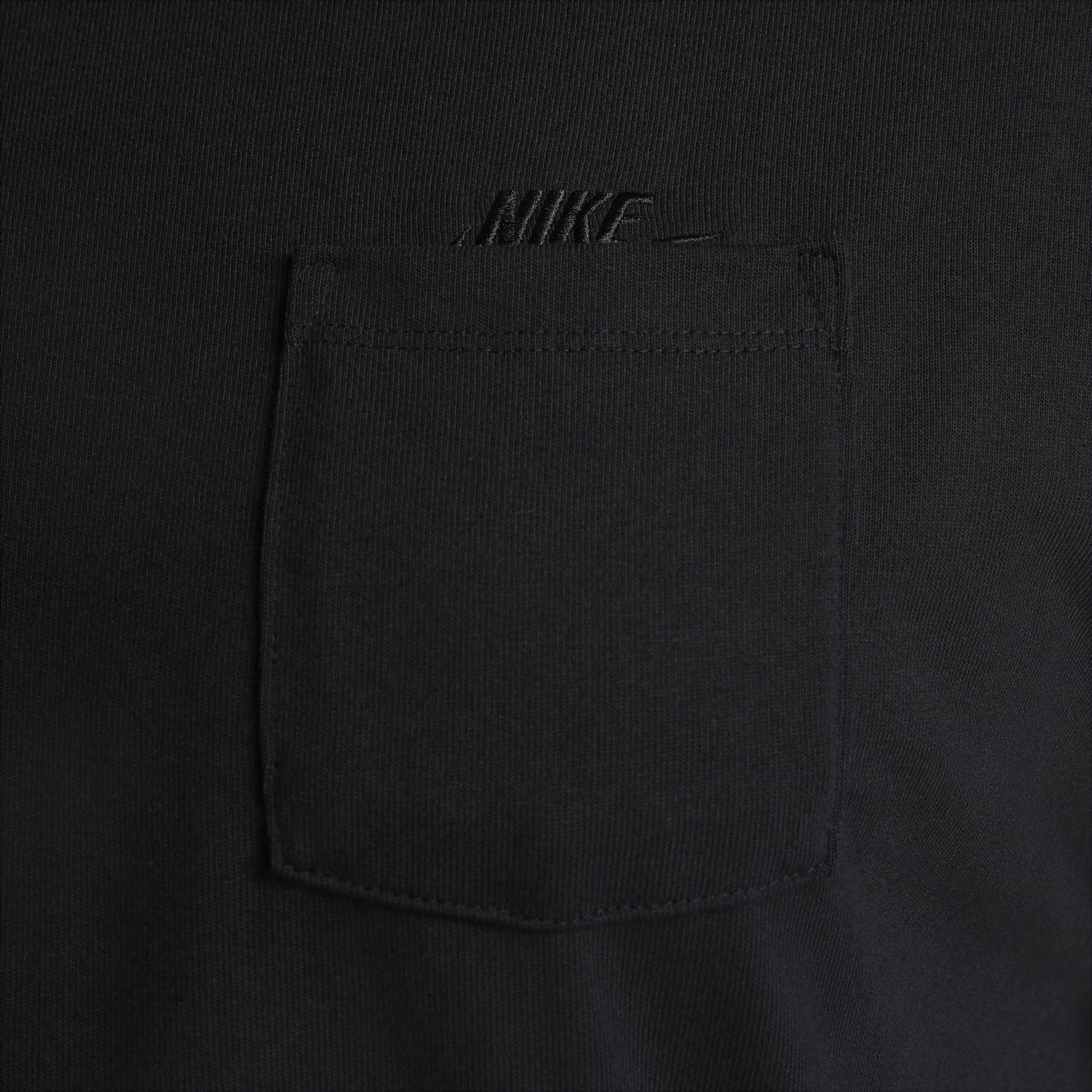 Mens Nike Sportswear Premium Essentials Long-Sleeve Pocket T-Shirt | DR7929-011 Product Image