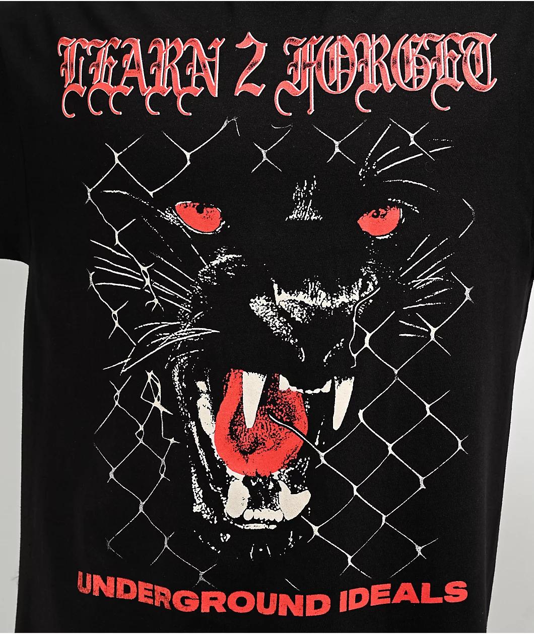 Learn To Forget Panther Black T-Shirt Product Image