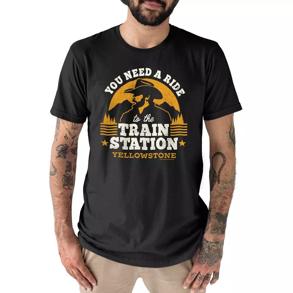 Men's Yellowstone Train Station Tee,  Product Image