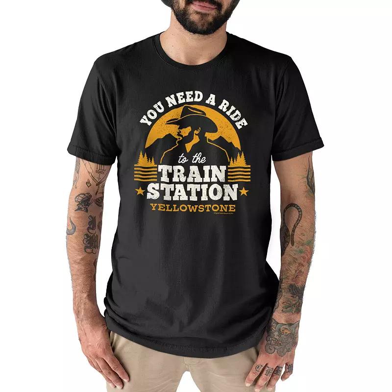 Men's Yellowstone Train Station Tee,  Product Image