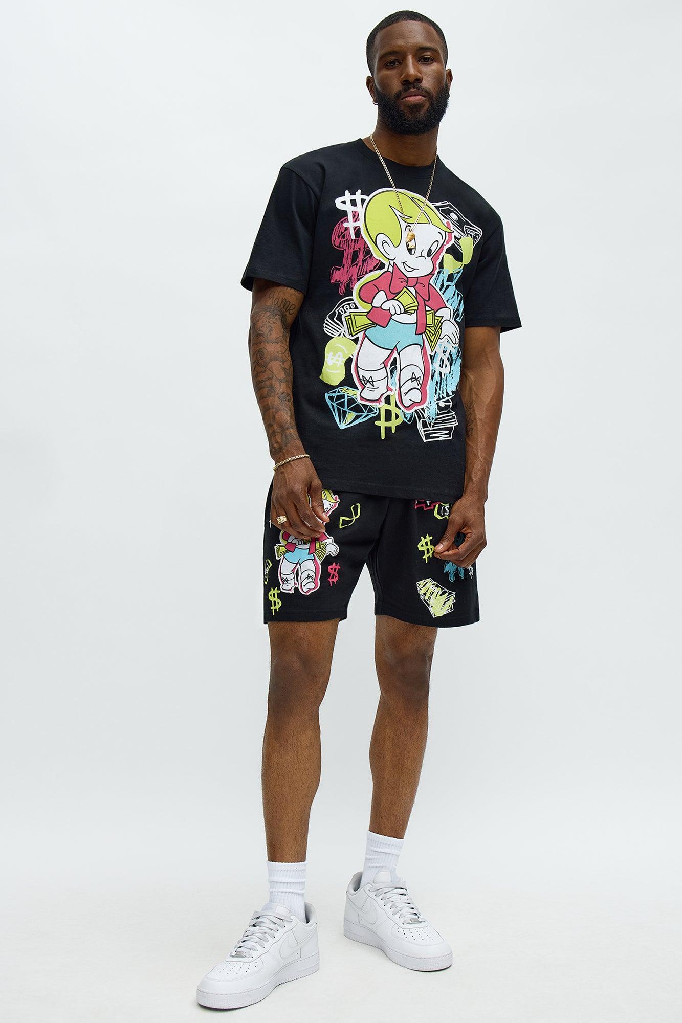 Richie Rich $ign Short Sleeve Tee - Black Male Product Image