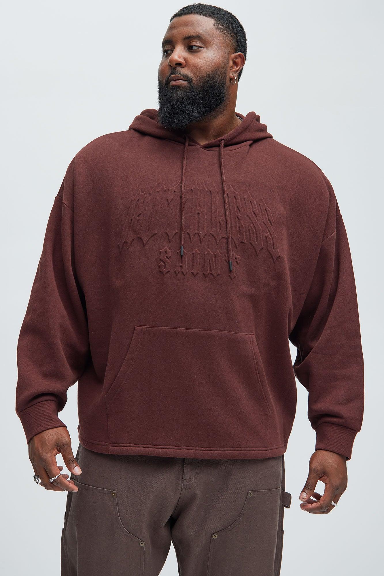 Tyson Ruthless Saints Embossed Hoodie - Burgundy Product Image