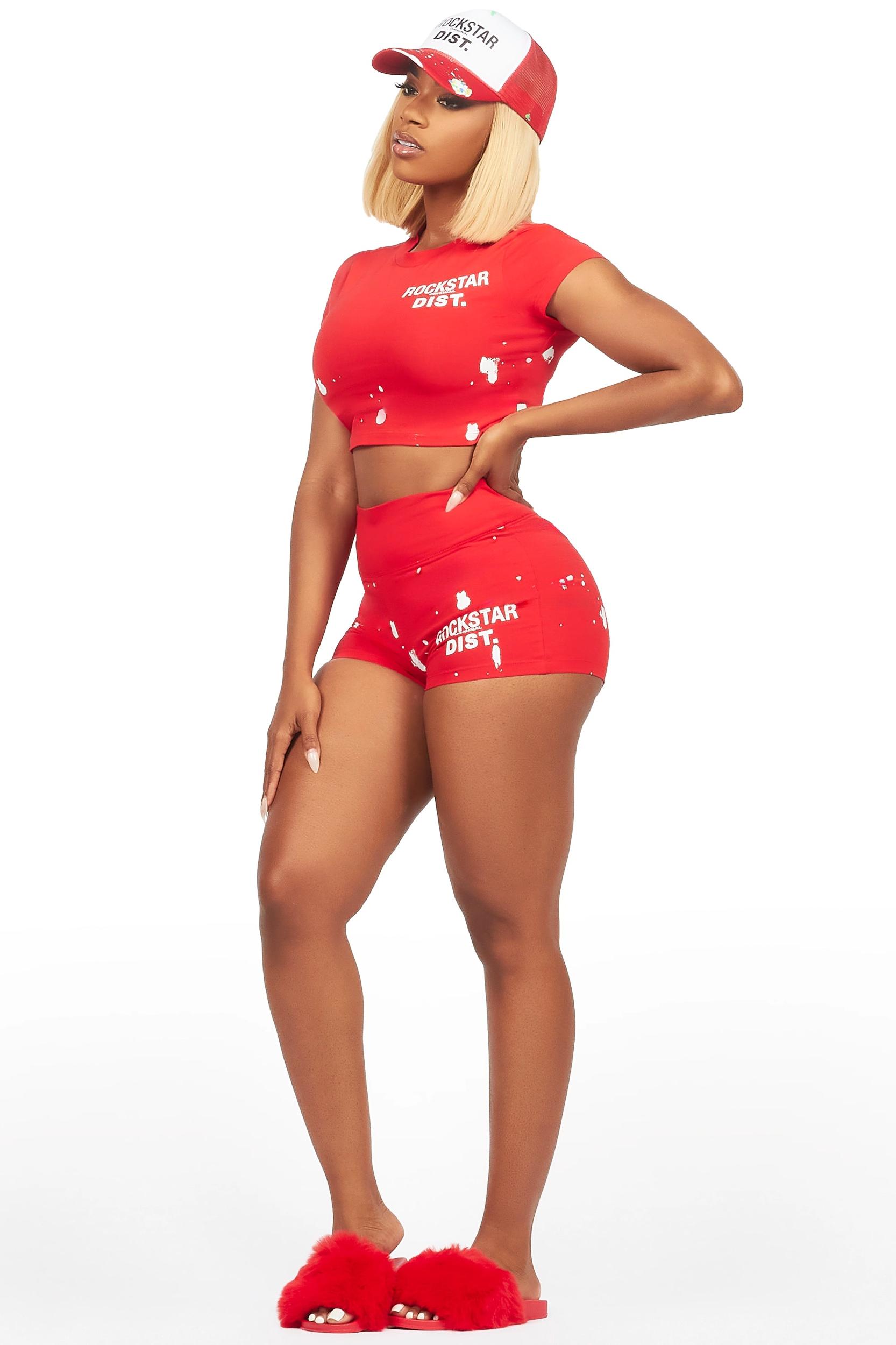 Dalia Beige Cheetah Print Rhinestone Belt Female Product Image