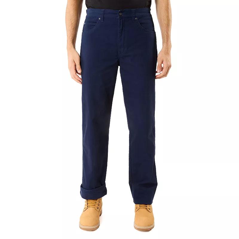 Men's Smith's Workwear Stretch Fleece-Lined Canvas 5-Pocket Pants,  Product Image