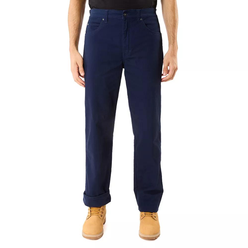 Men's Smith's Workwear Stretch Fleece-Lined Canvas 5-Pocket Pants,  Product Image