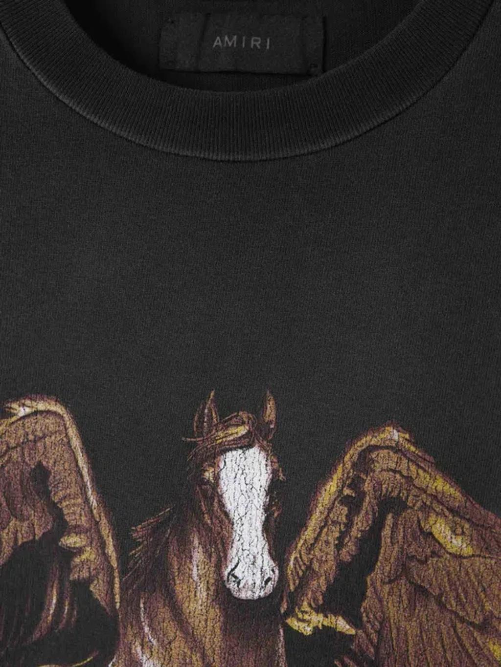AMIRI Men's Vintage Wash Pegasus T-shirt T-shirt In Black Product Image