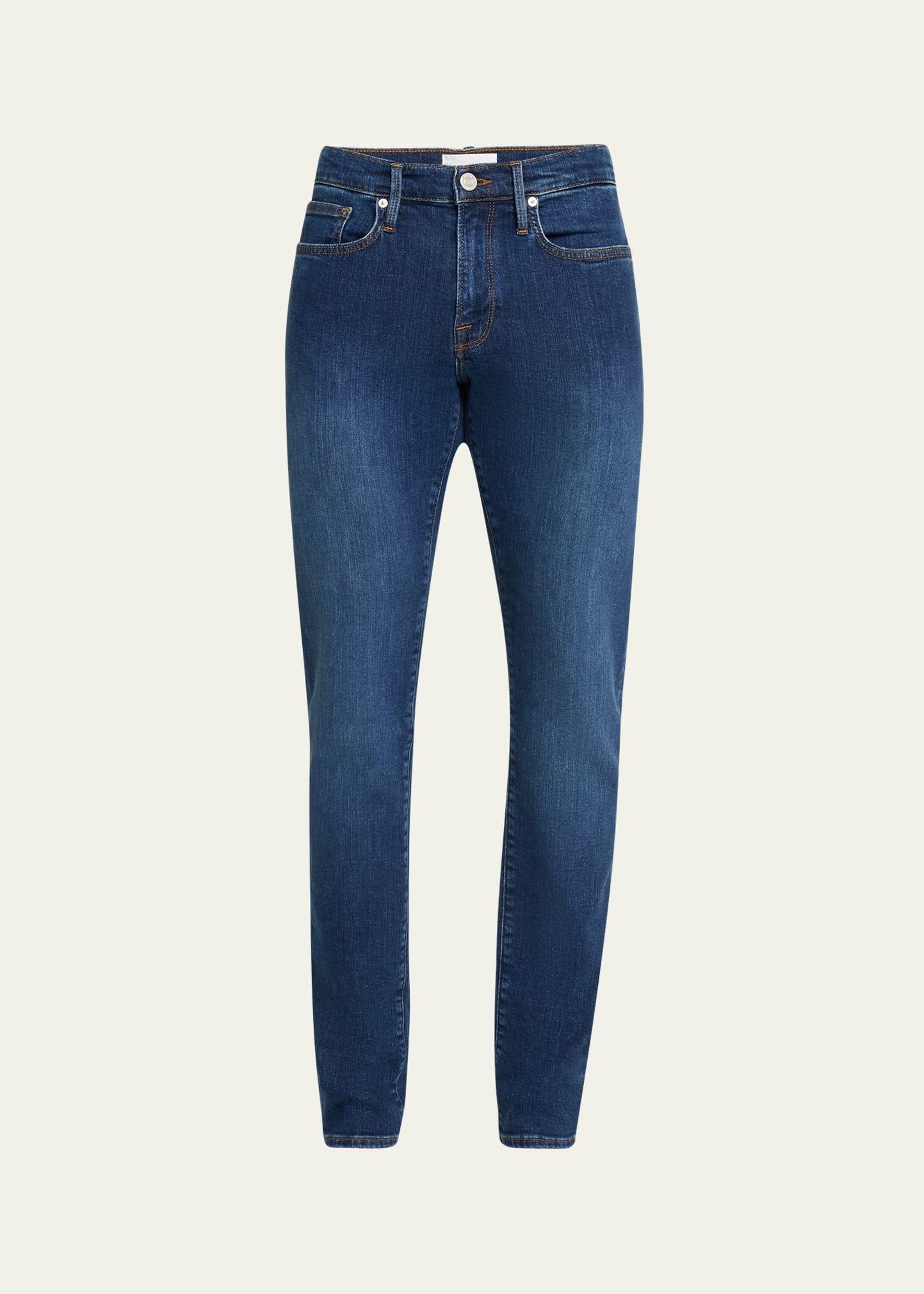 Mens LHomme Super Stretch Slim-Fit Denim Jeans Product Image