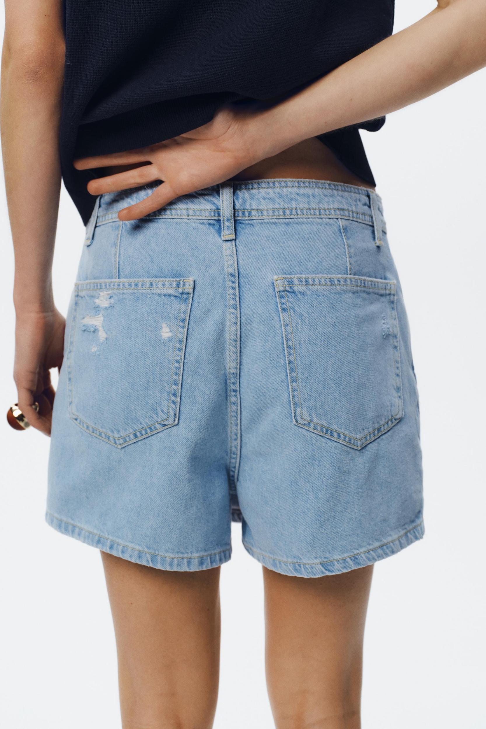 Z1975 RIPPED DENIM SKORT Product Image