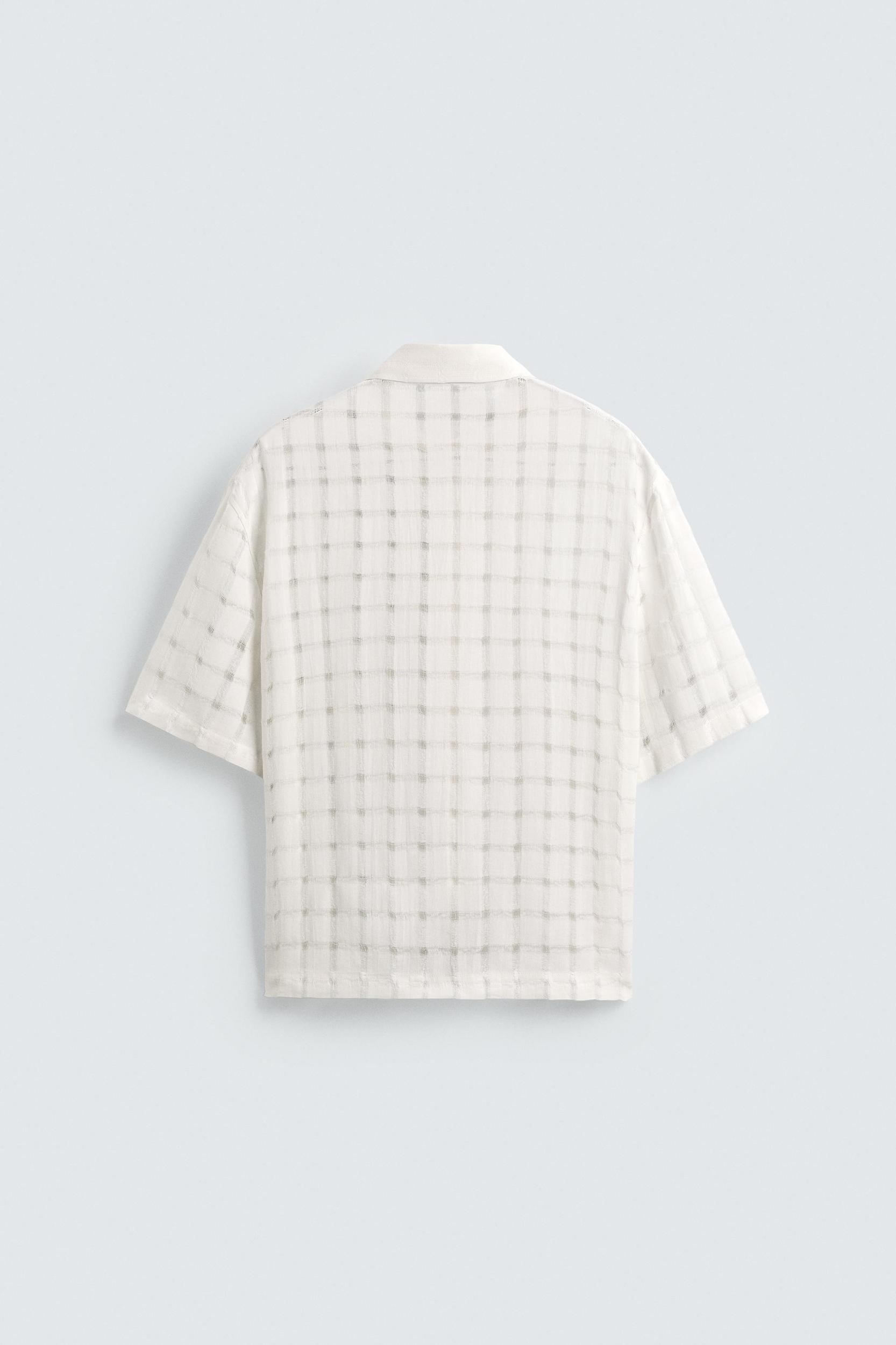 JACQUARD NEEDLE-OUT SHIRT Product Image