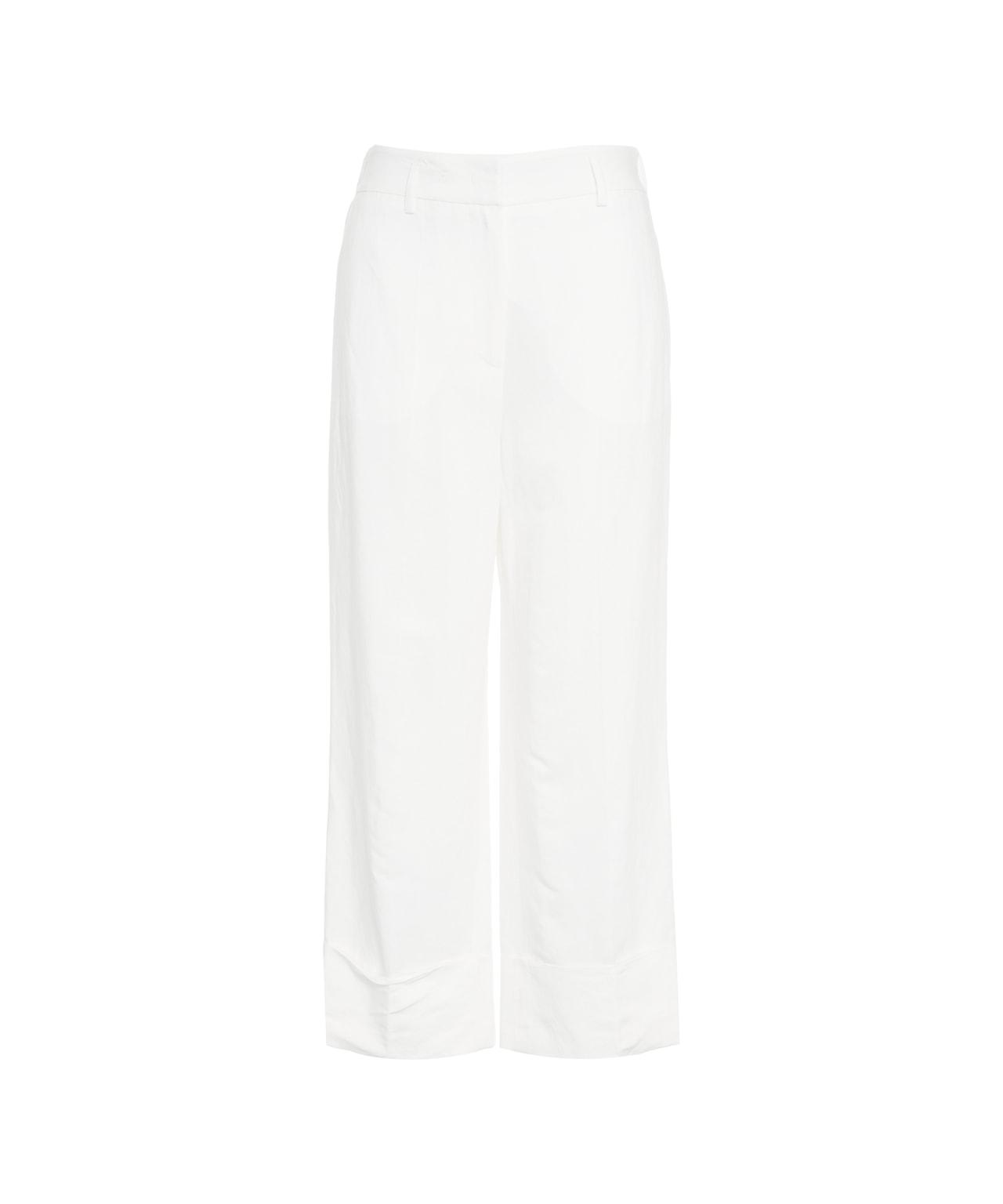 Linen pants with turn-ups Product Image