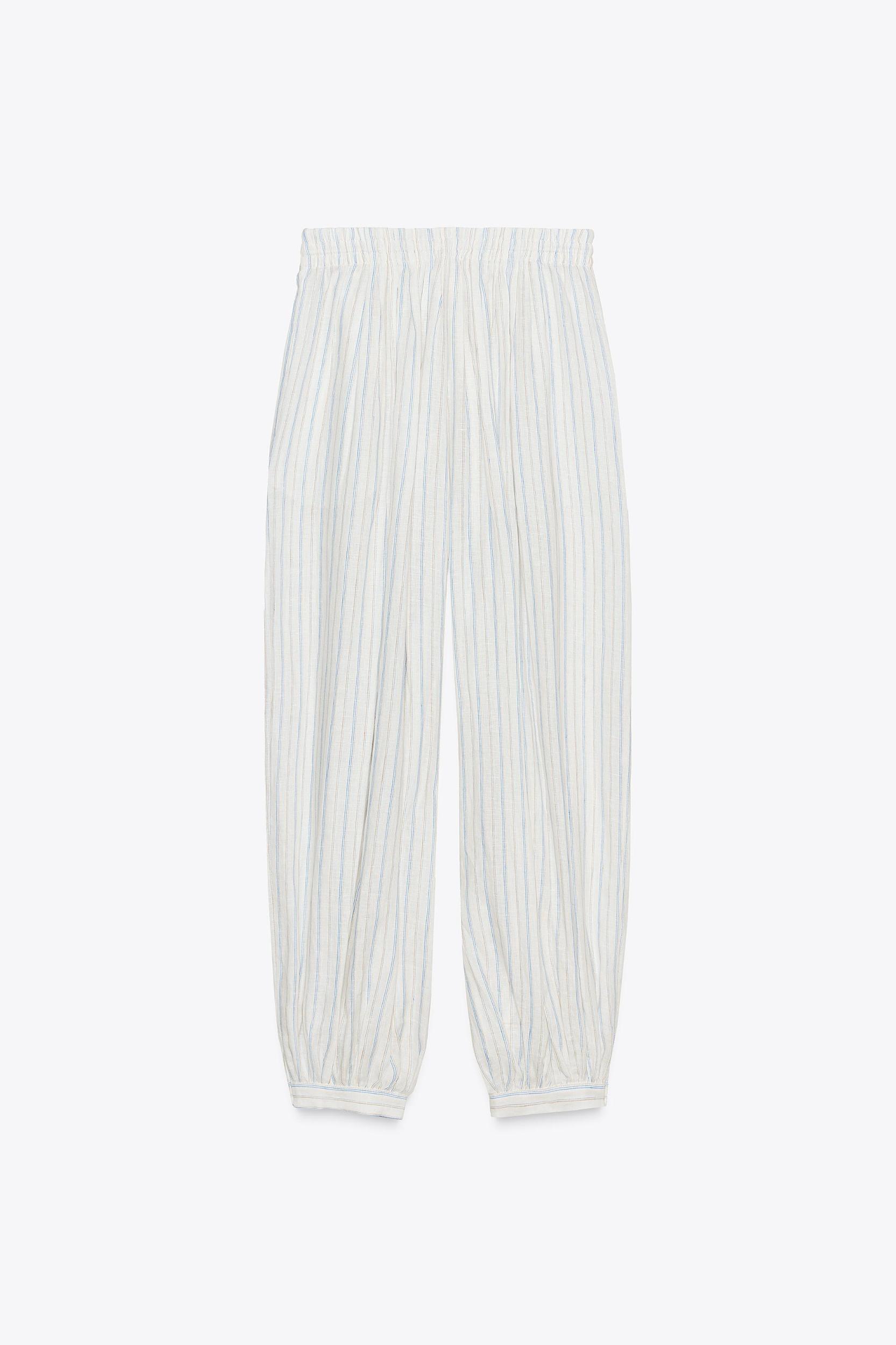 ZW COLLECTION STRIPED BALLOON PANTS Product Image