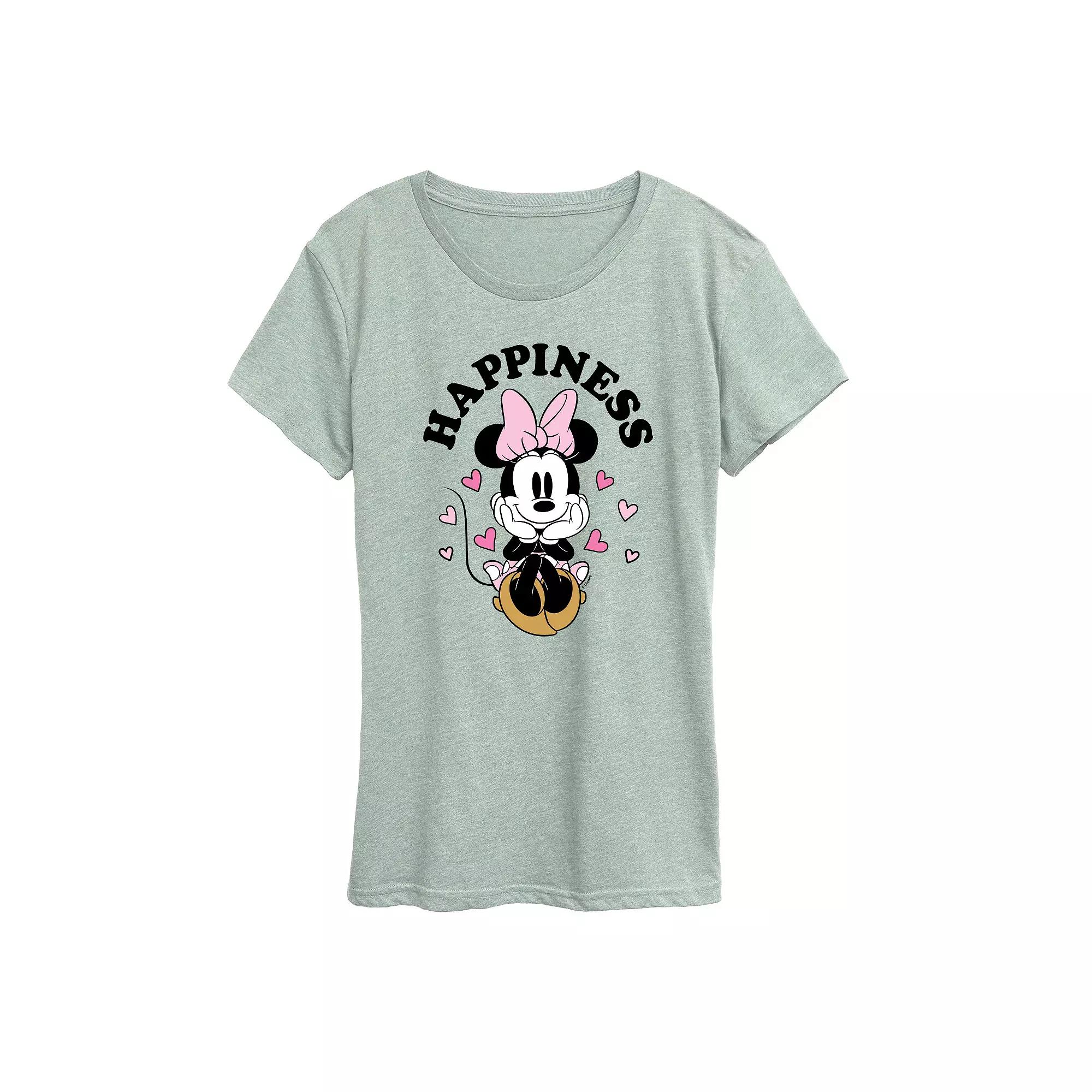 Disney's Minnie Mouse Women's Happiness Graphic Tee,  Product Image