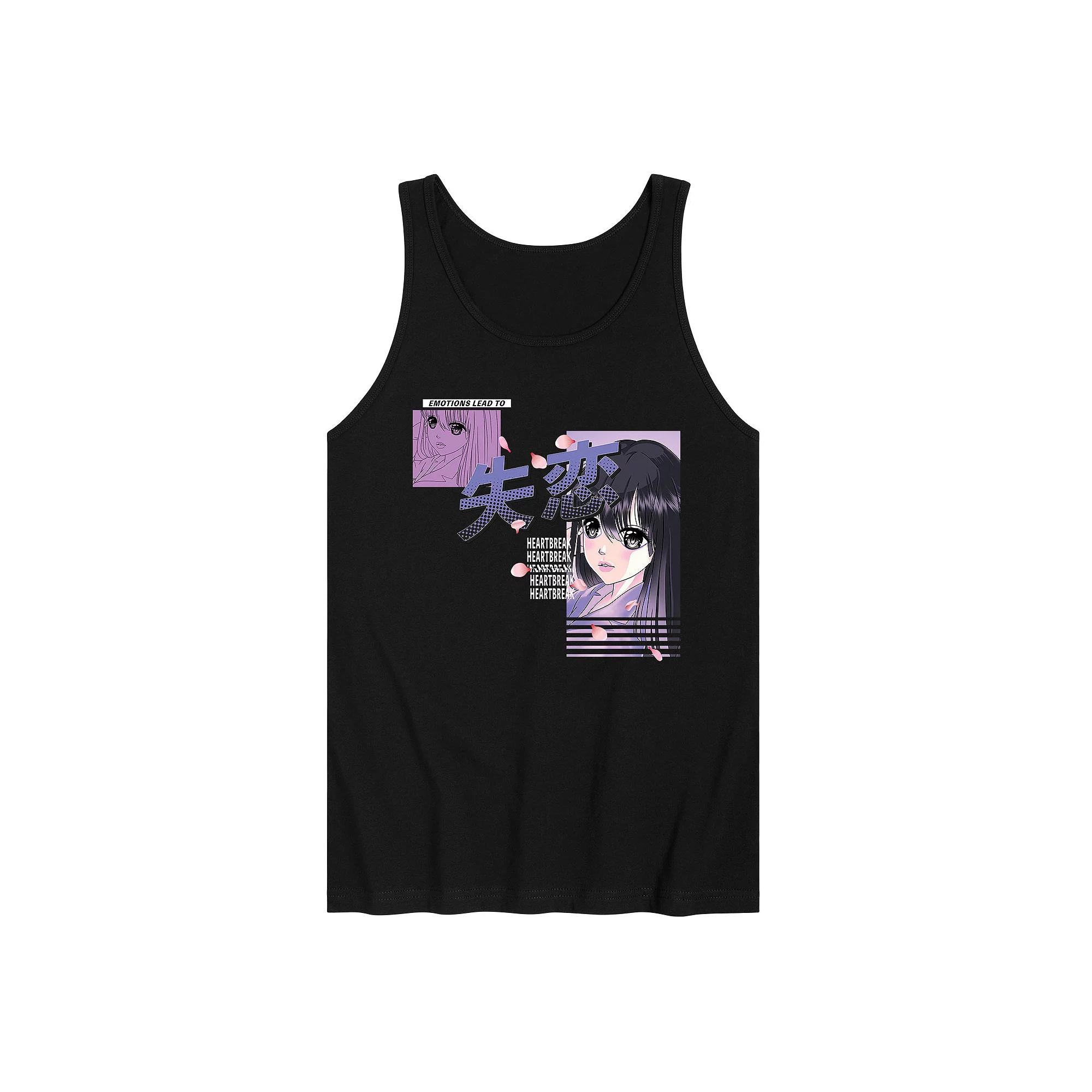 Men's Anime Heartbreak Tank Top,  Product Image