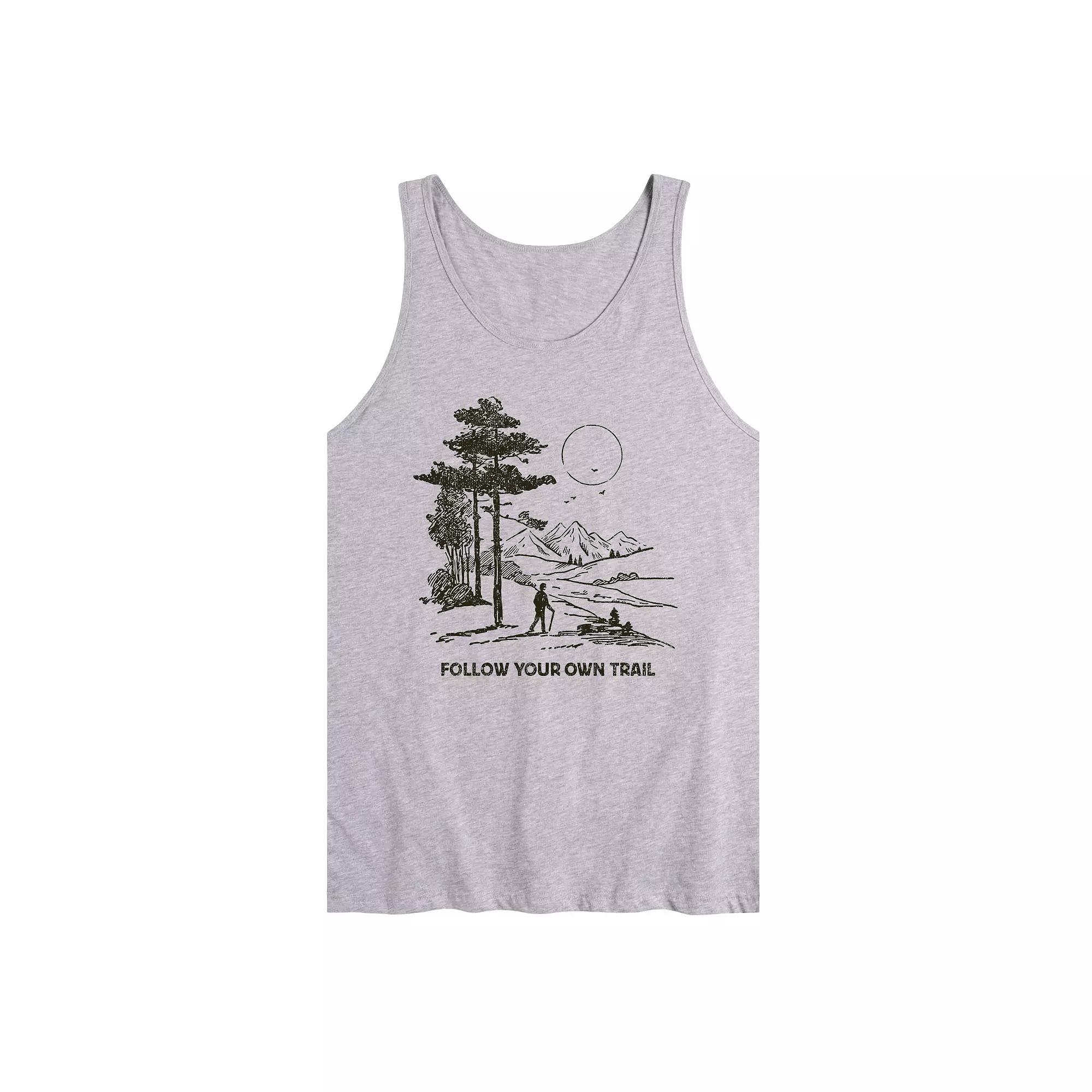 Men's Follow Your Own Trail Graphic Tank Top,  Product Image