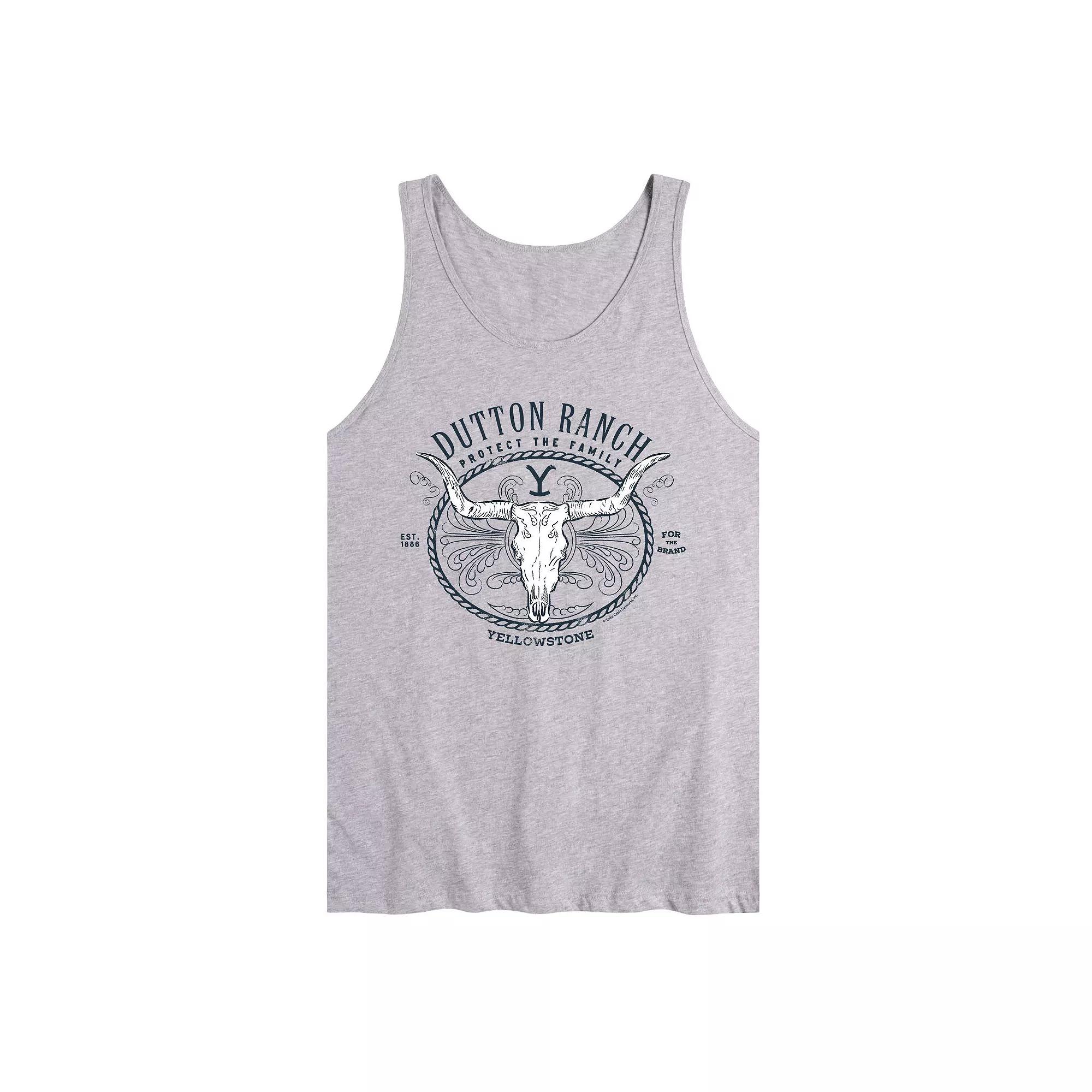 Men's Yellowstone Longhorn Tank Top,  Product Image