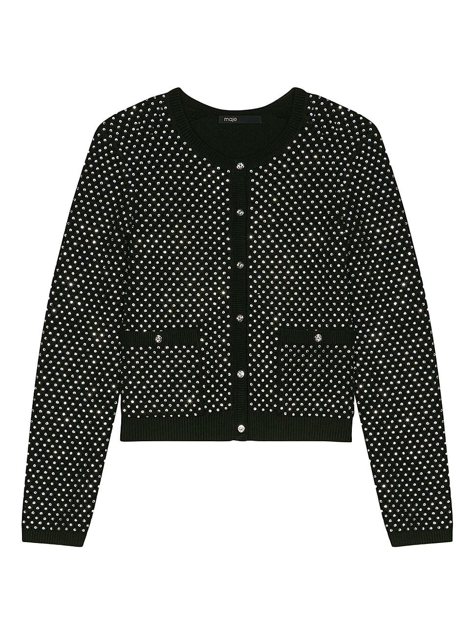 Womens Rhinestone Cardigan Product Image