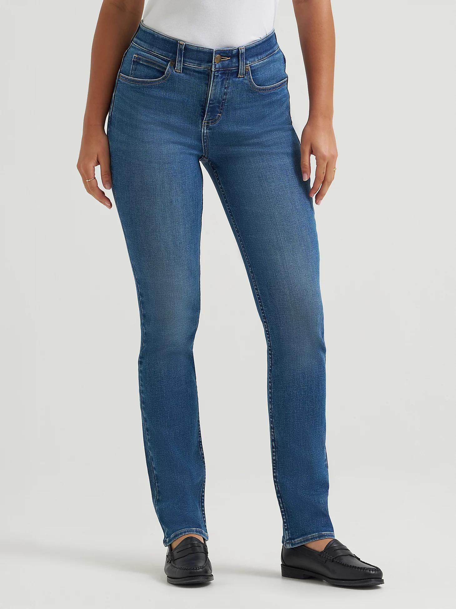 Women's Ultra Lux Comfort with Flex Motion Straight Jean | Women's Jeans | Lee® Product Image