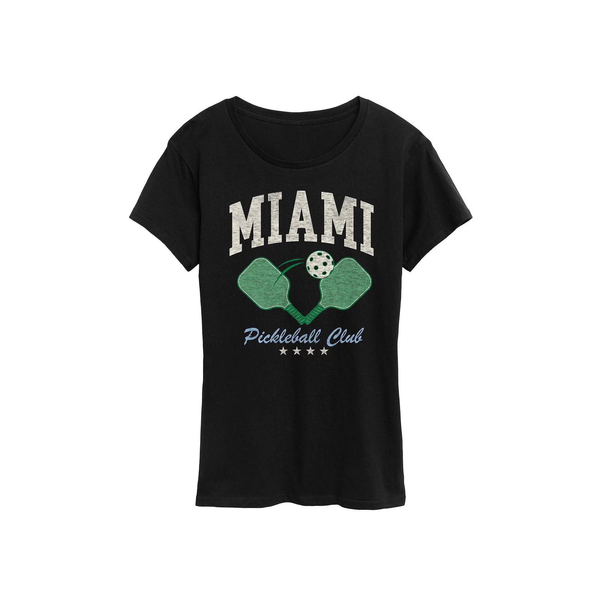Women's Miami Pickleball Club Graphic Tee,  Product Image