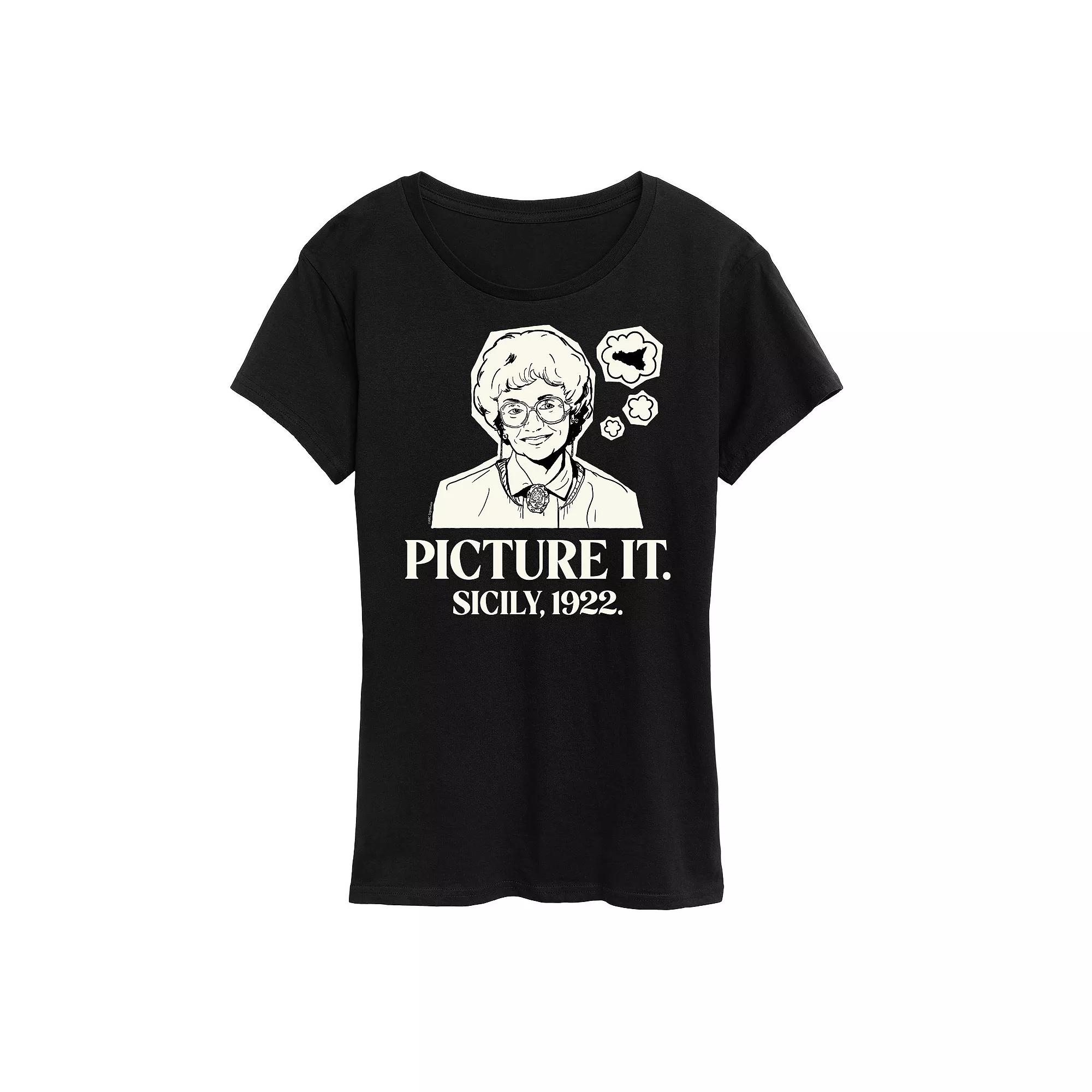 Women's Golden Girls Sophia Picture It Sicily Graphic Tee, Girl's,  Product Image