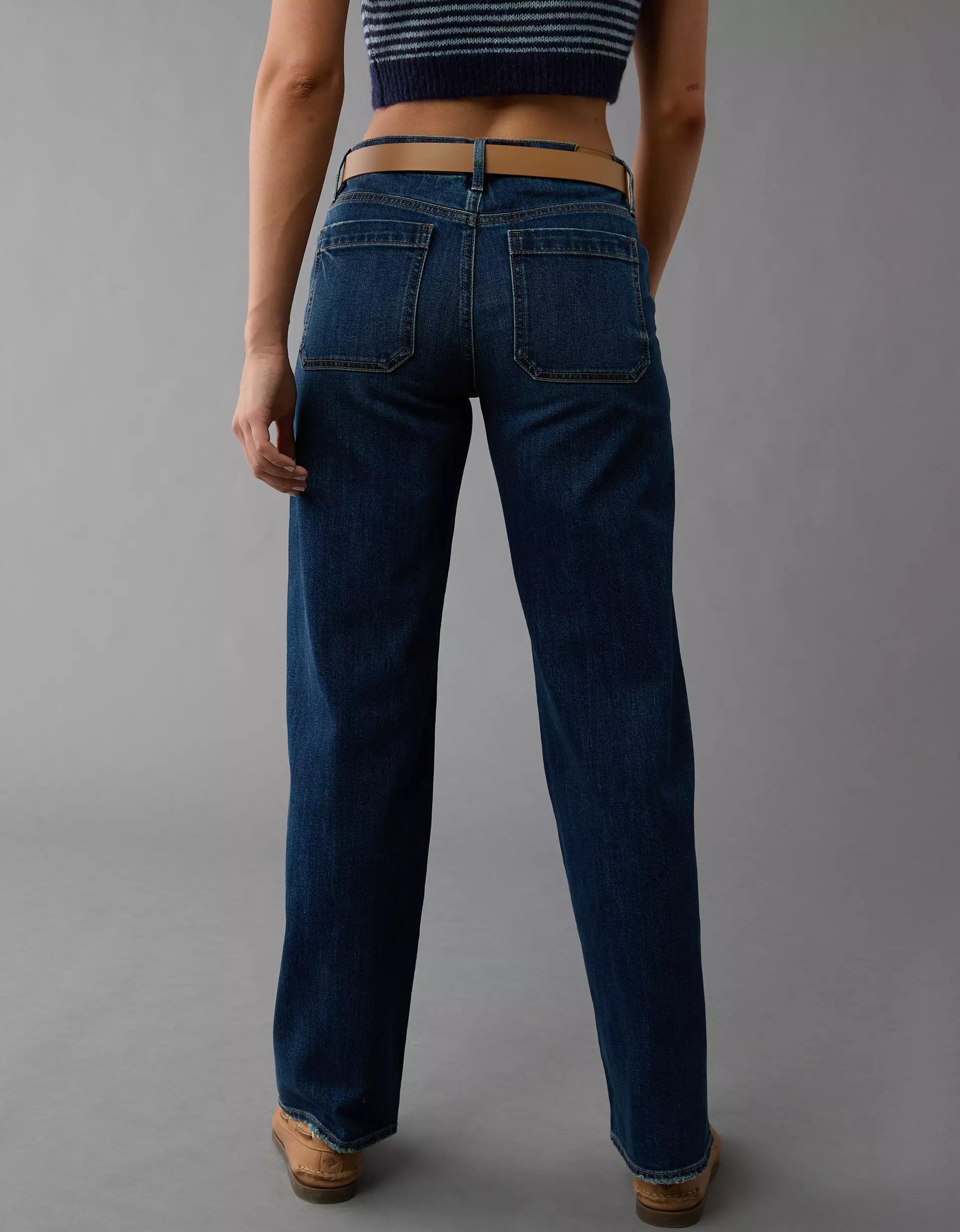 AE Stretch High-Waisted Stovepipe Utility Jean Product Image